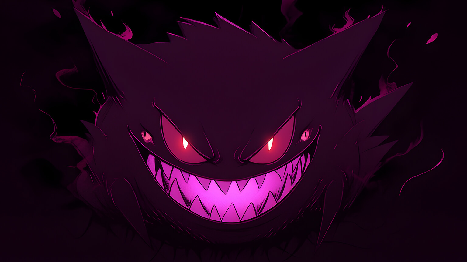 Pokemon Smiling Gengar Desktop