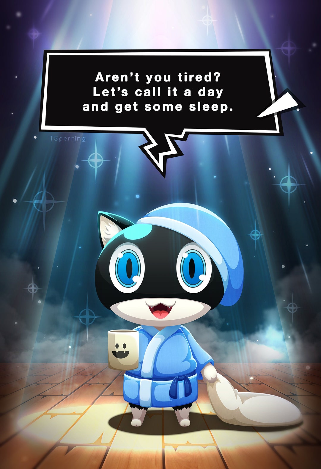 Morgana Print, Mona, Cat, Persona5