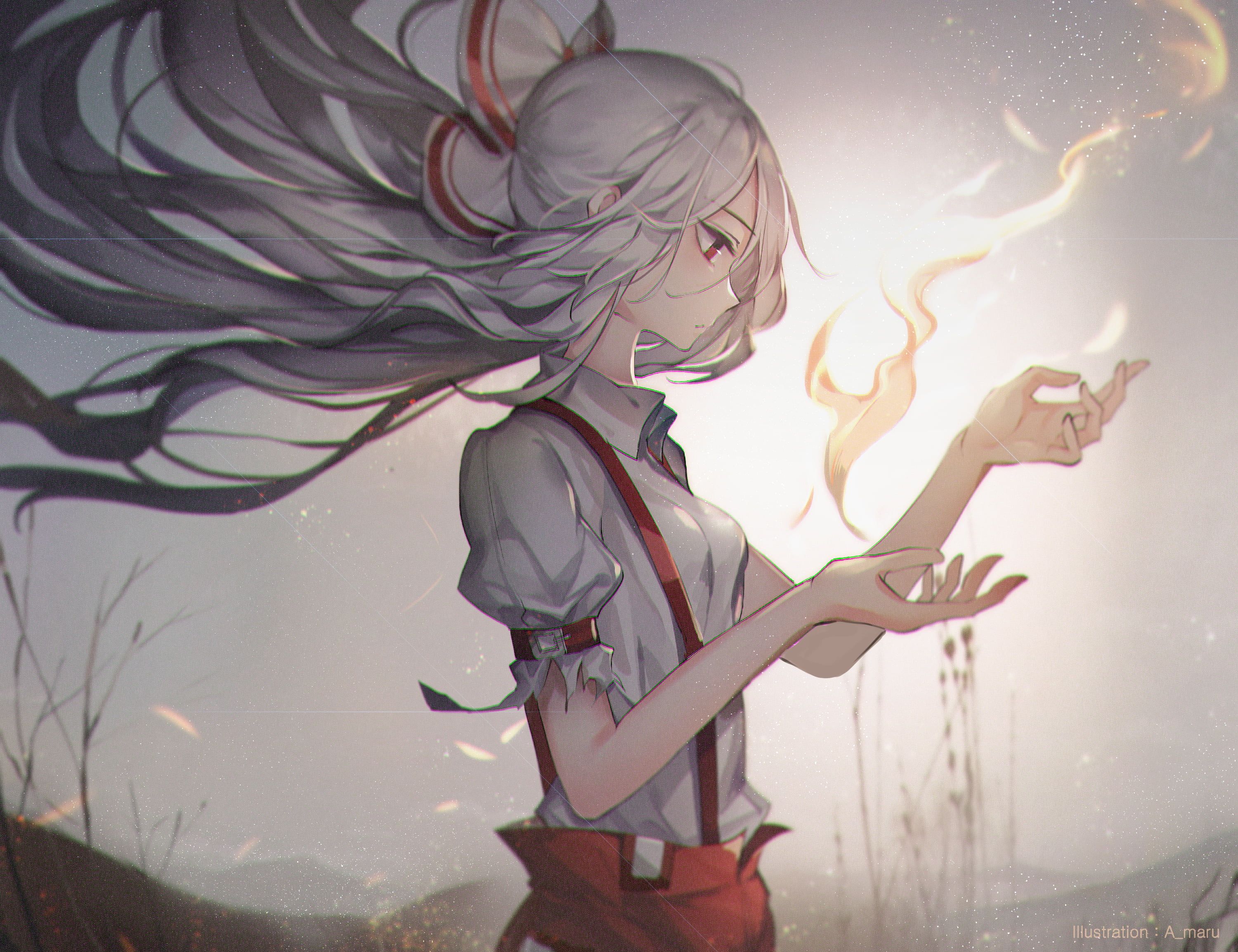 Anime, Touhou, Fujiwara no Mokou