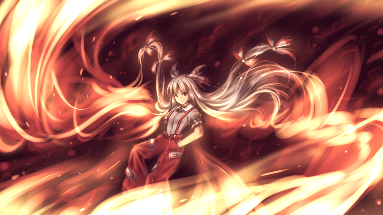 Fujiwara no Mokou, Wallpaper