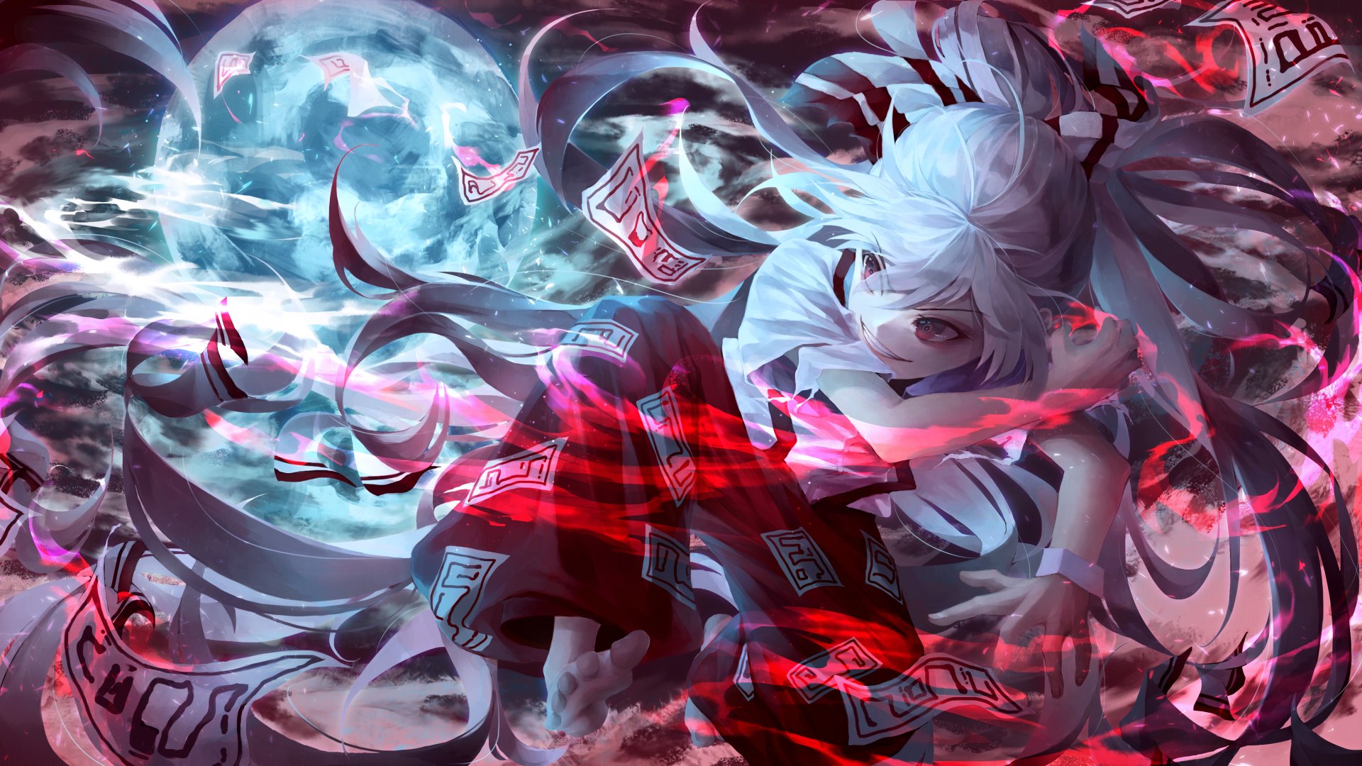 Fujiwara No Mokou Anime Touhou 4k Ultra