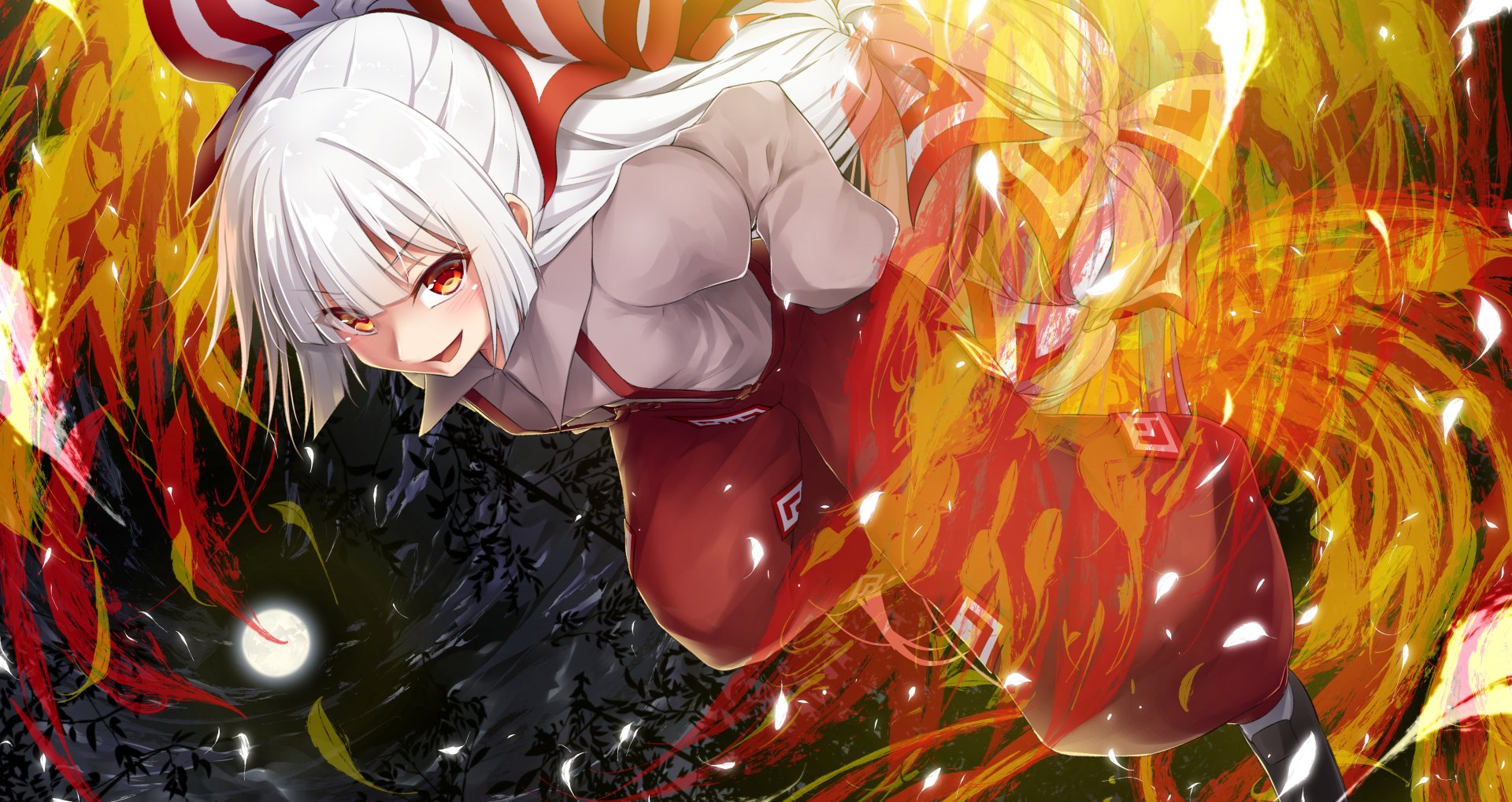 Fujiwara No Mokou Anime Touhou 4k Ultra