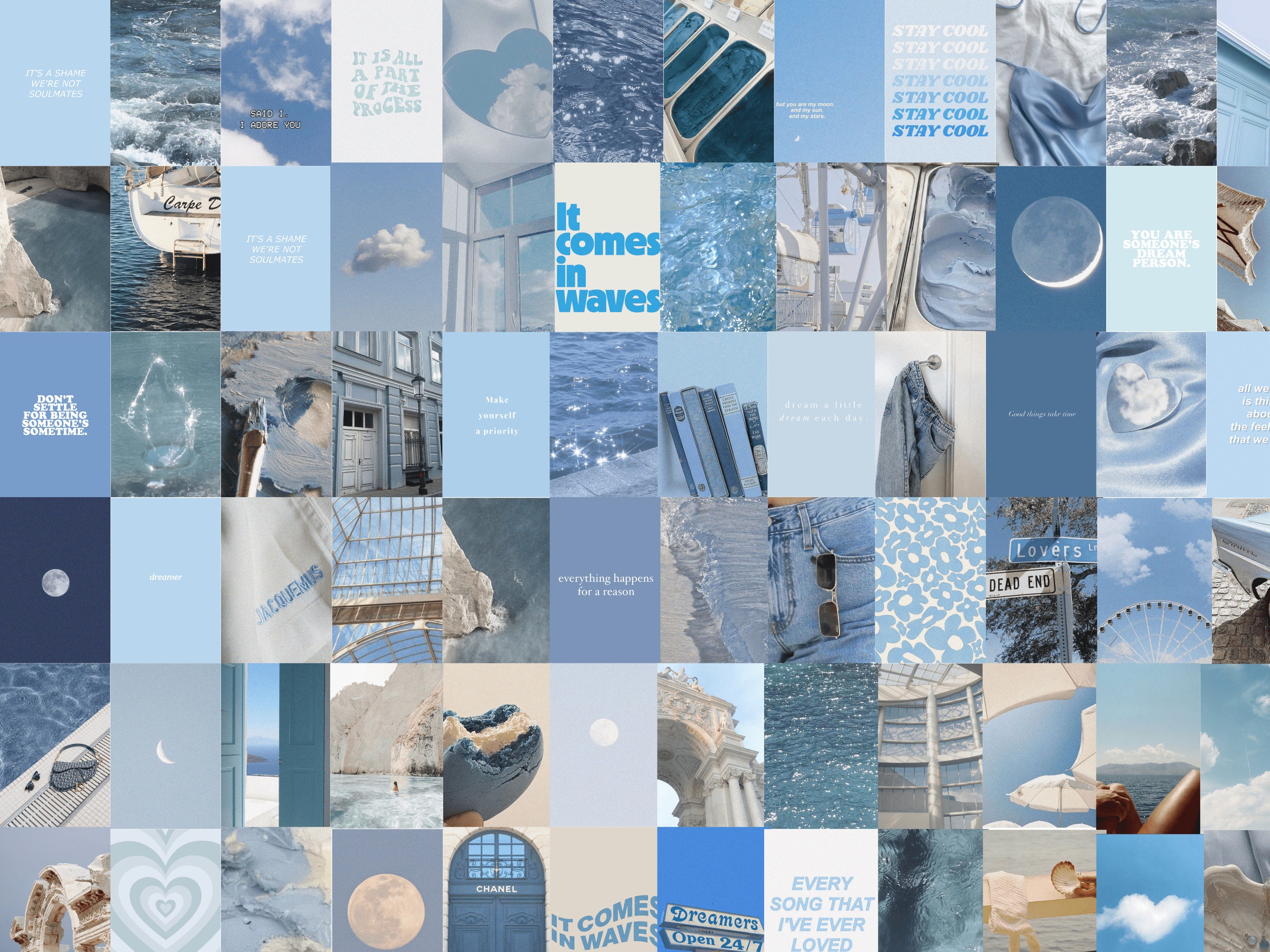 Coastal Granddaughter Wall Collage Kit