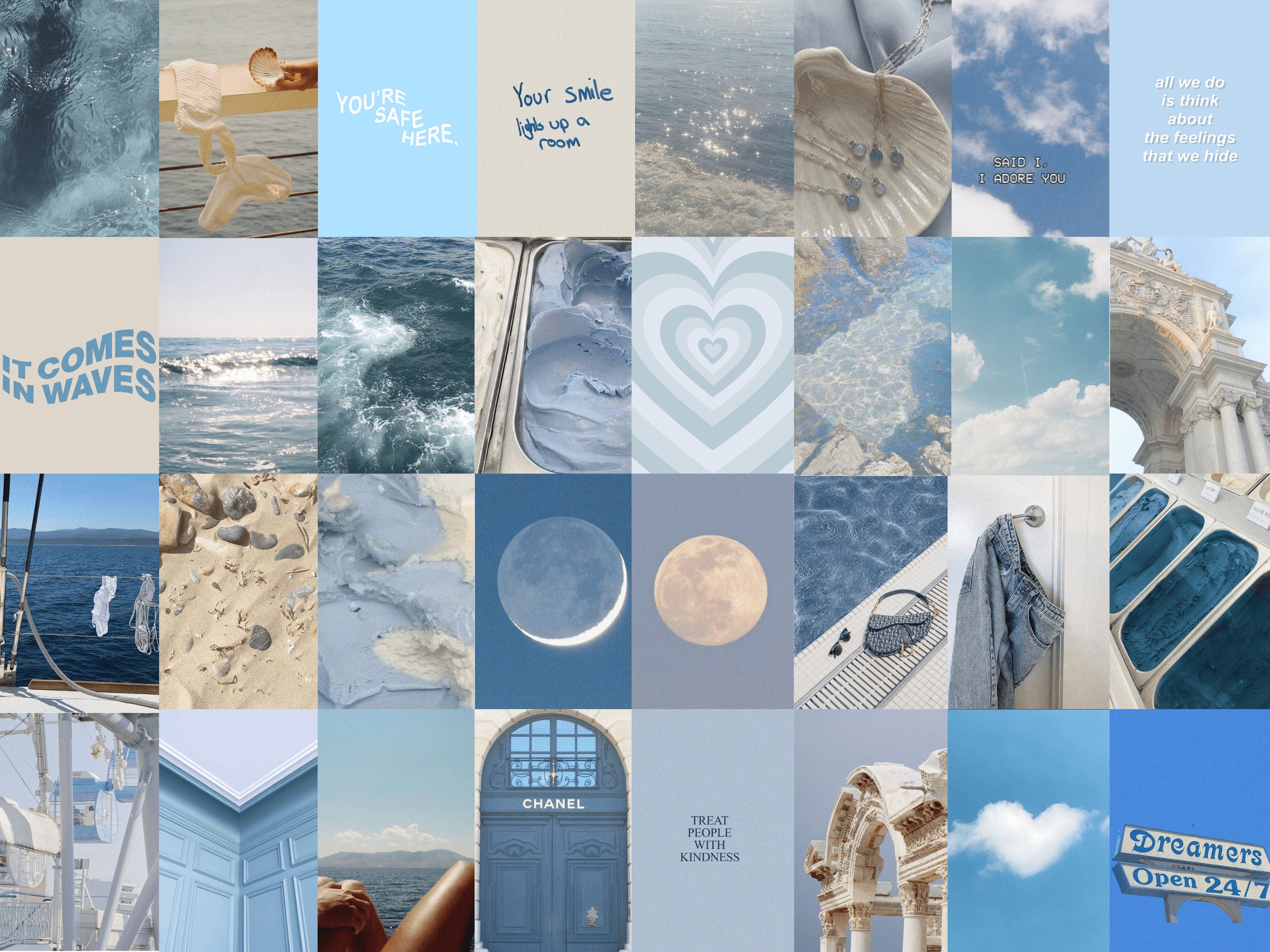 Coastal Granddaughter Wall Collage Kit
