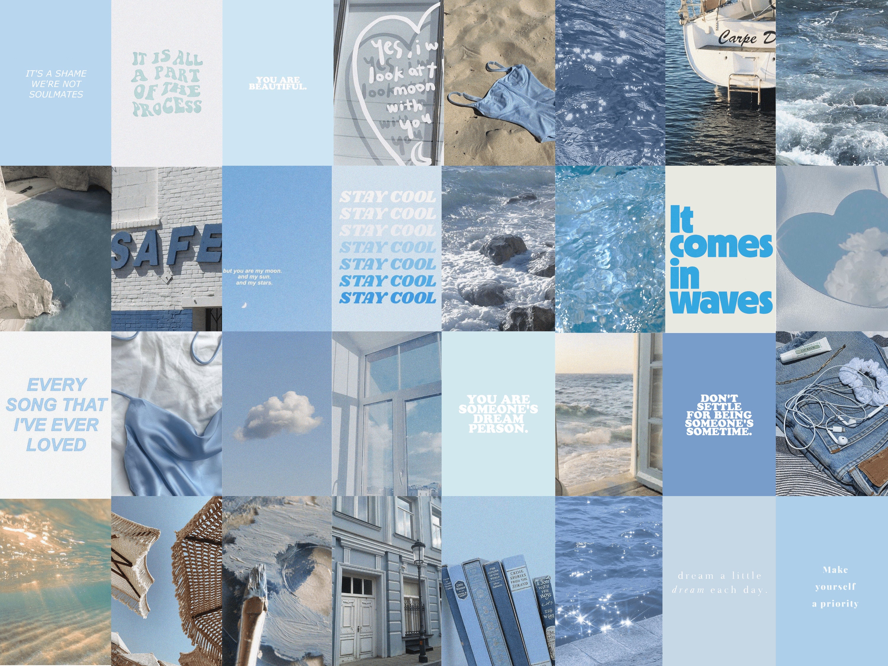 Coastal Granddaughter Wall Collage Kit