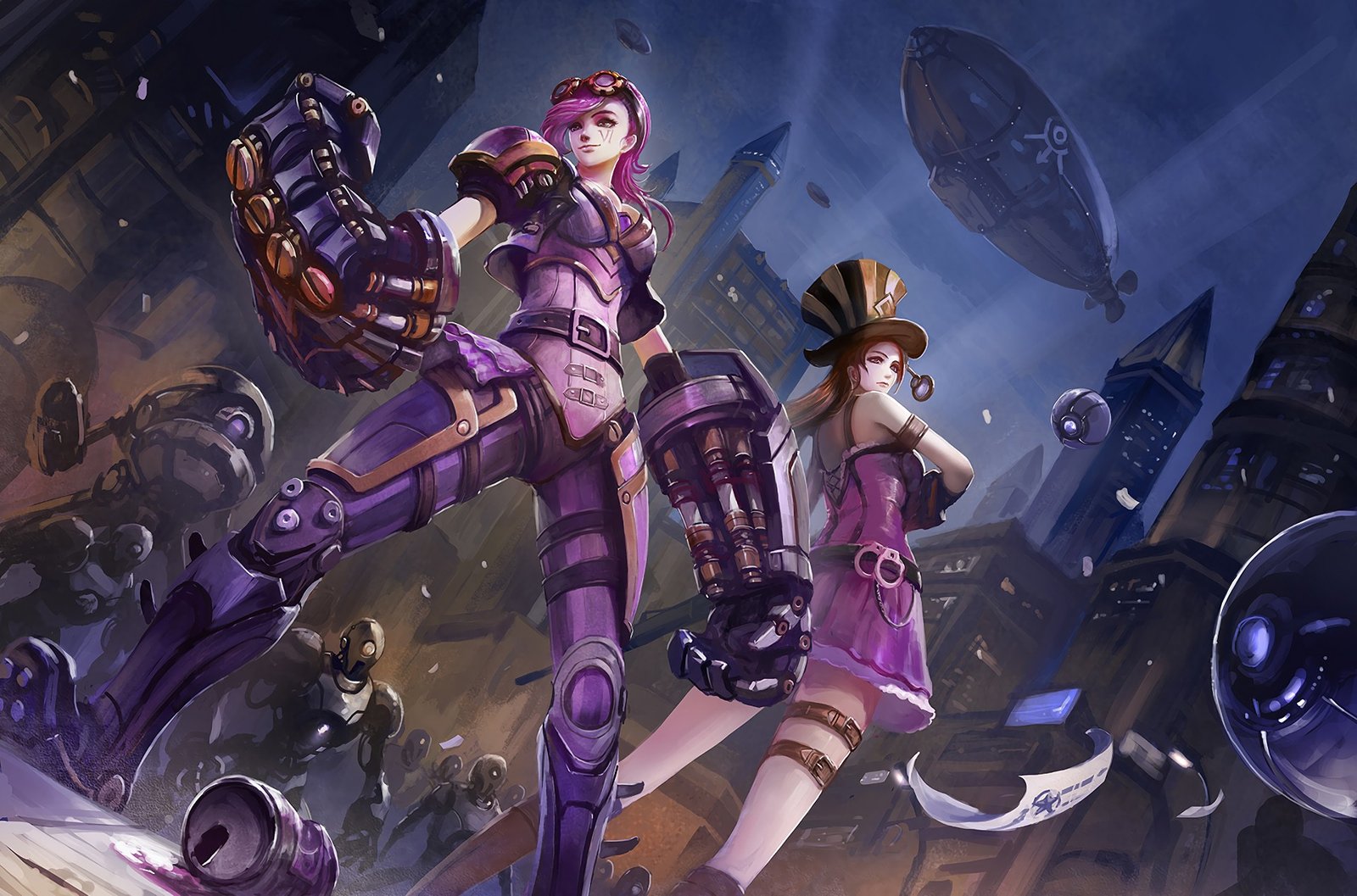 Vi & Caitlyn. Wallpaper & Fan Arts