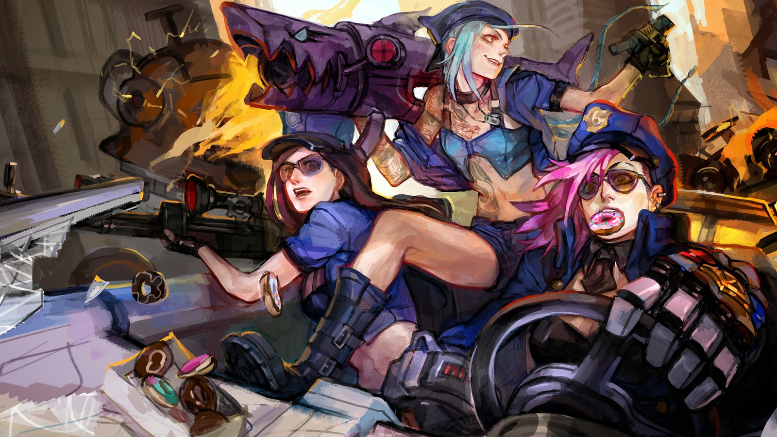 Jinx Vi Caitlyn Chisuukei Piltover Hd