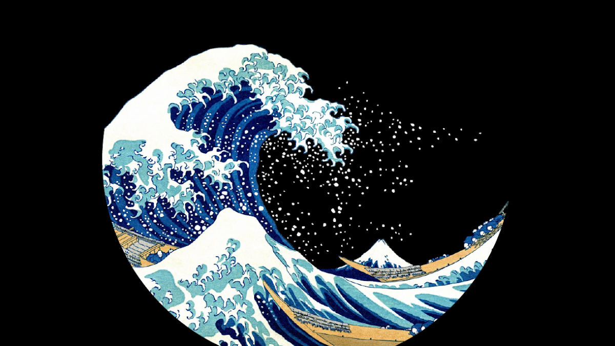 Phone wallpaper HD amoled wave