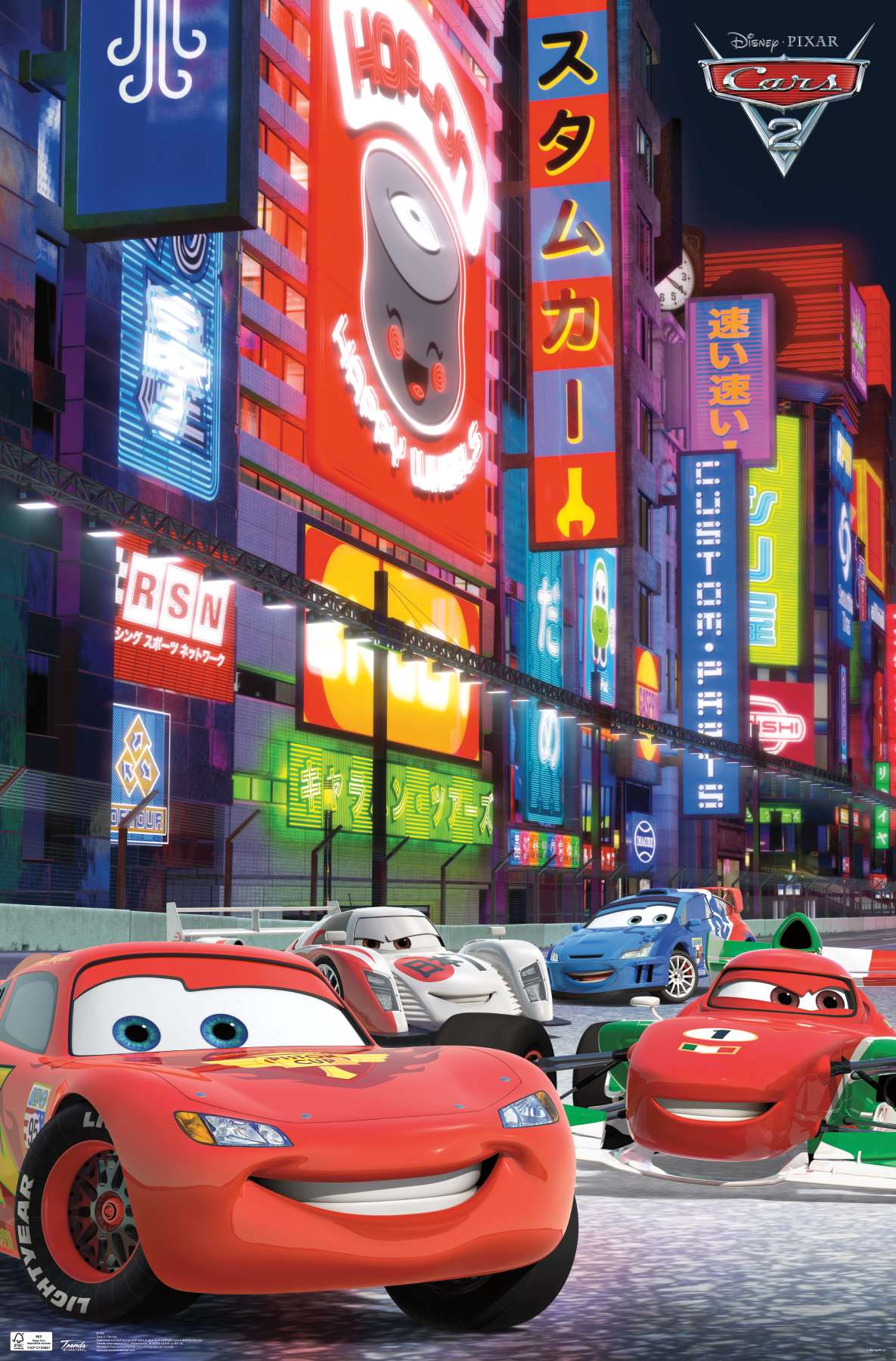 Disney Pixar Cars 2 Wall Poster, 22.375 inch x 34 inch