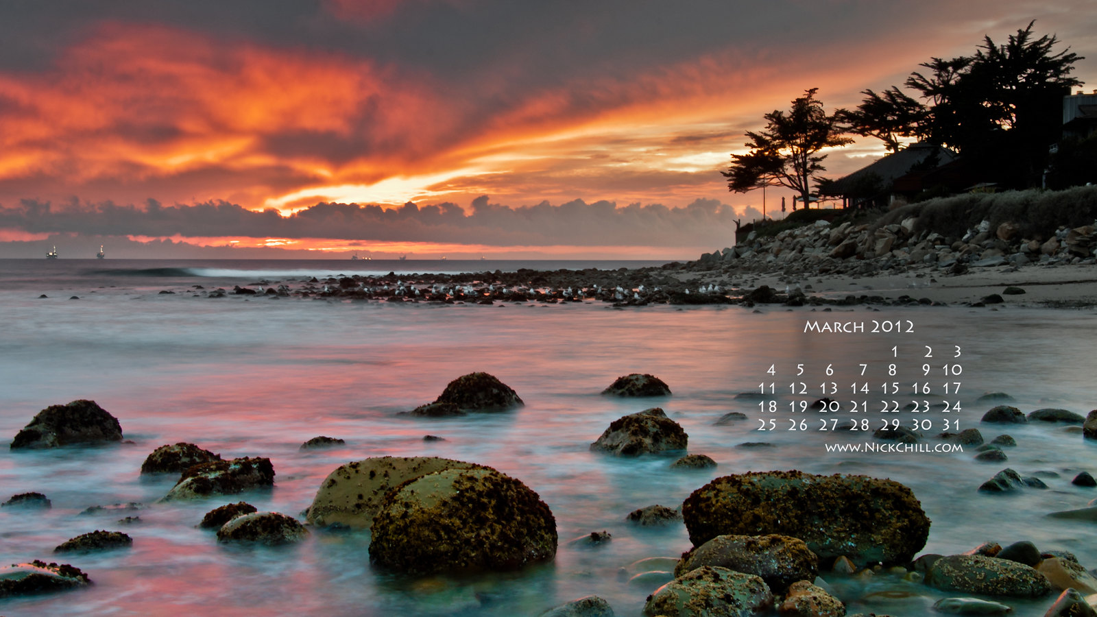 March 2012 Desktop Wallpaper Calendar