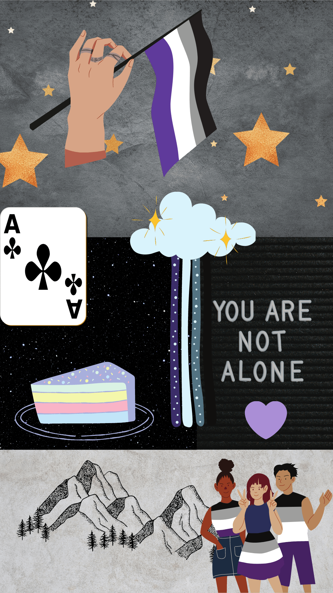 I designed an asexual wallpaper