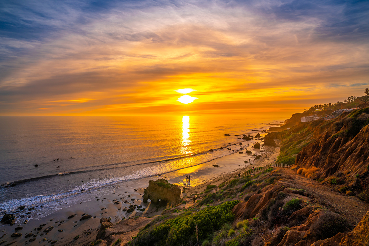El Matador beaches Nature sunrise
