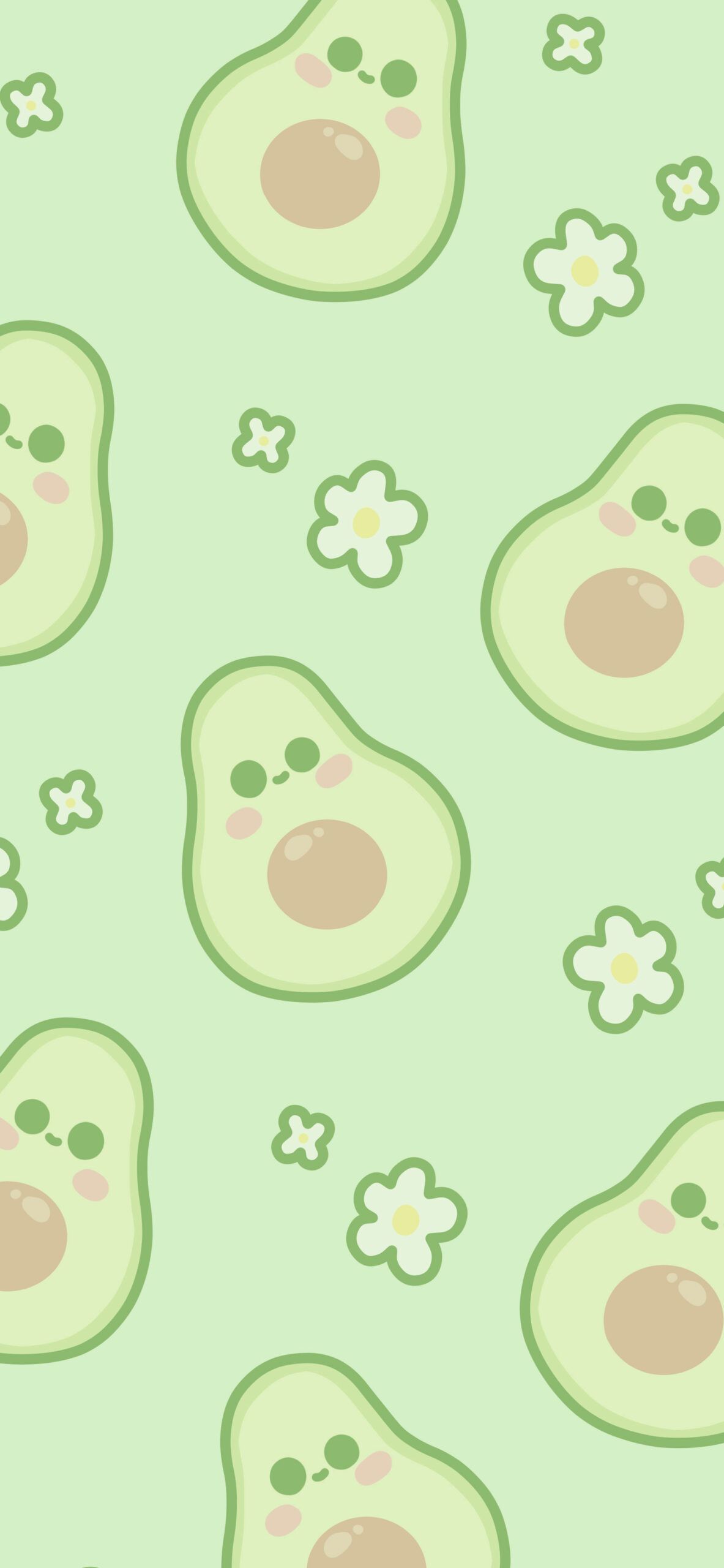 Cute Avocado Green Wallpaper