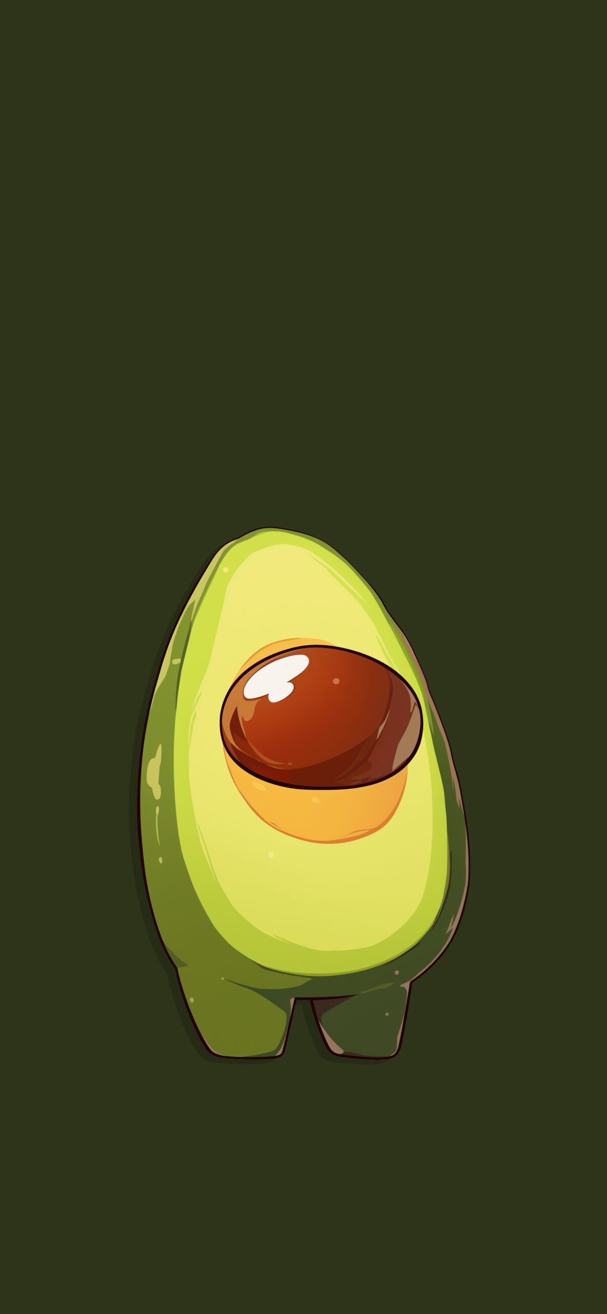Among Us Avocado Green Wallpaper