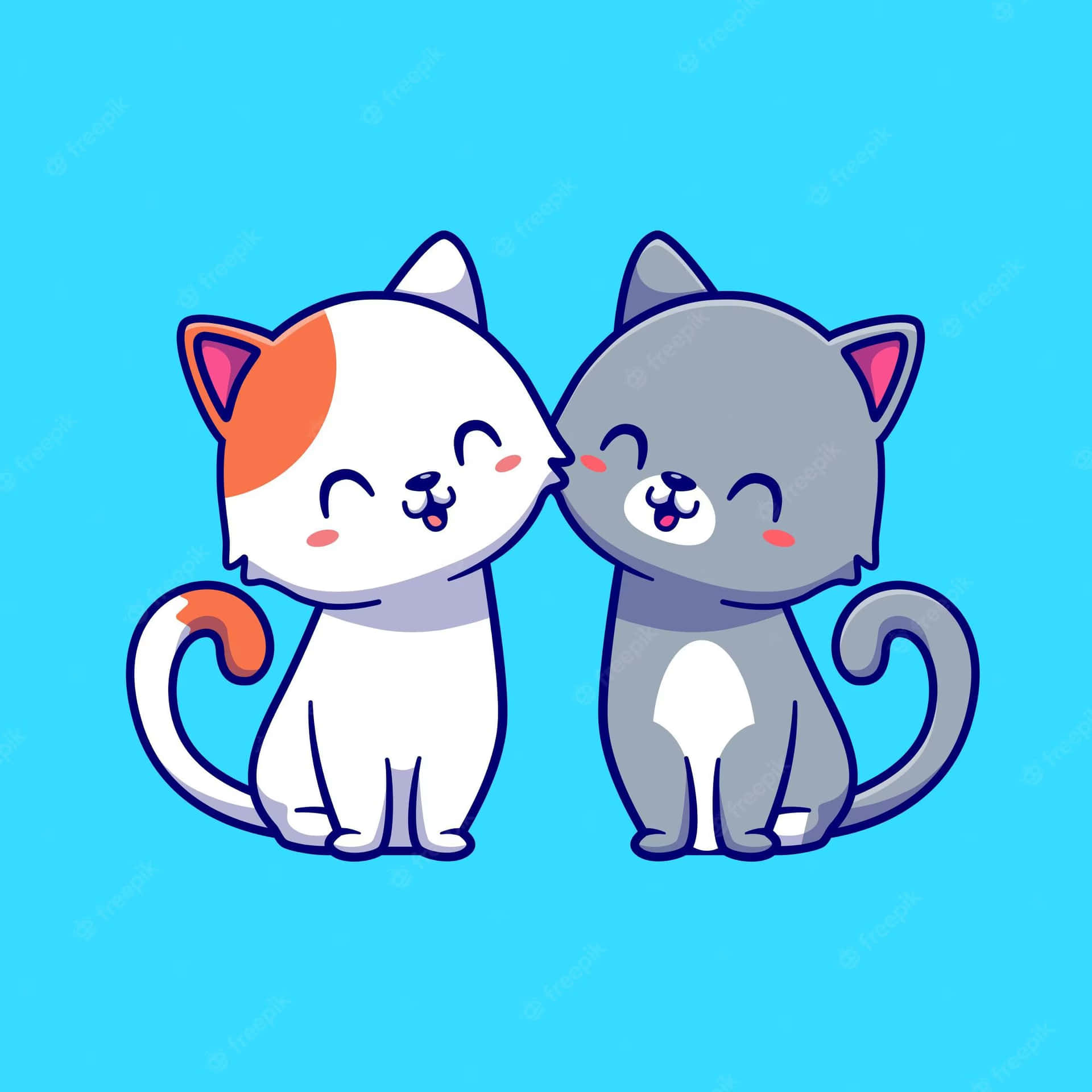 Download Matching Cat Pfp Happy