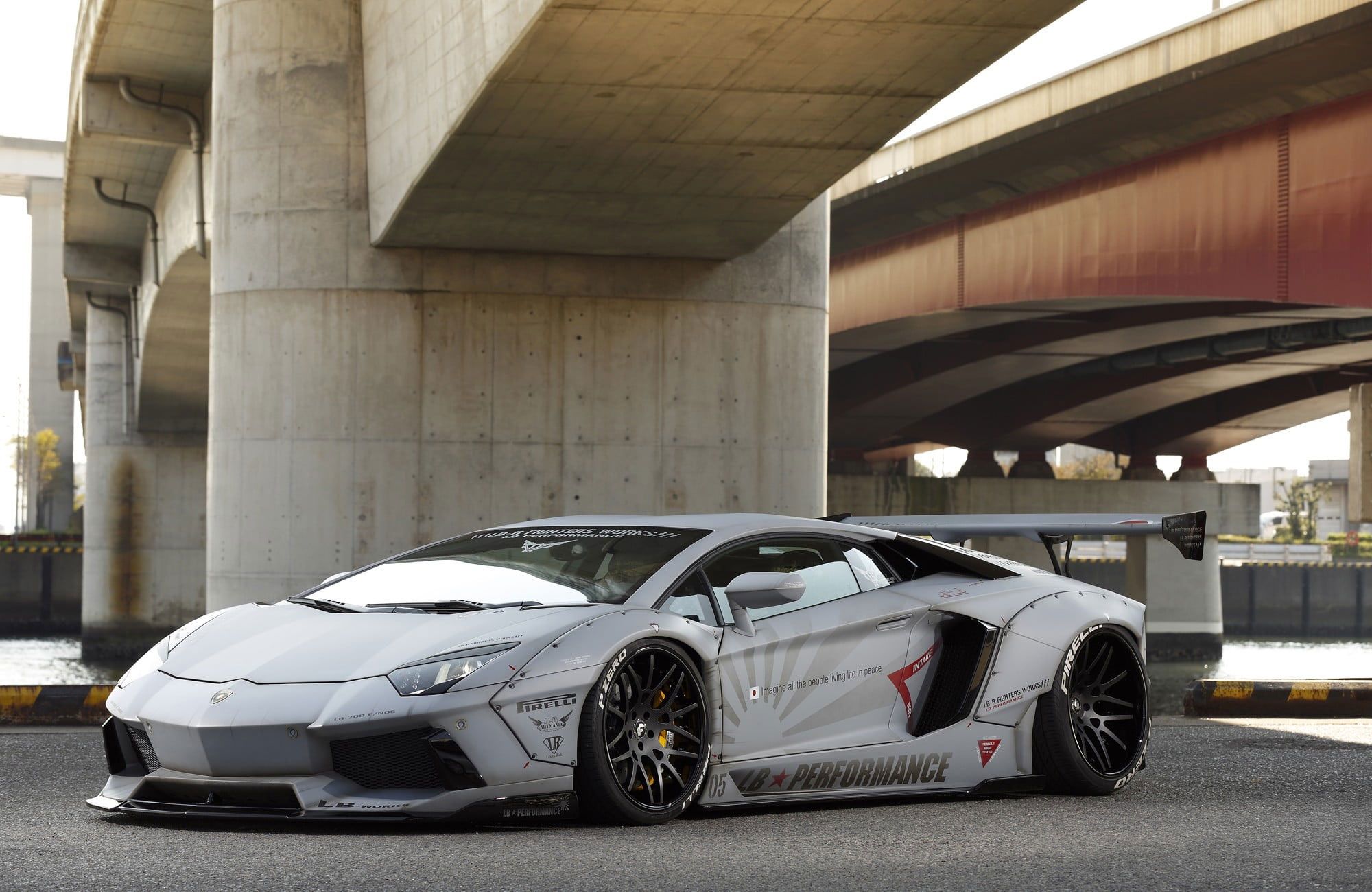 Gray Sports Car Wallpaper, Lamborghini