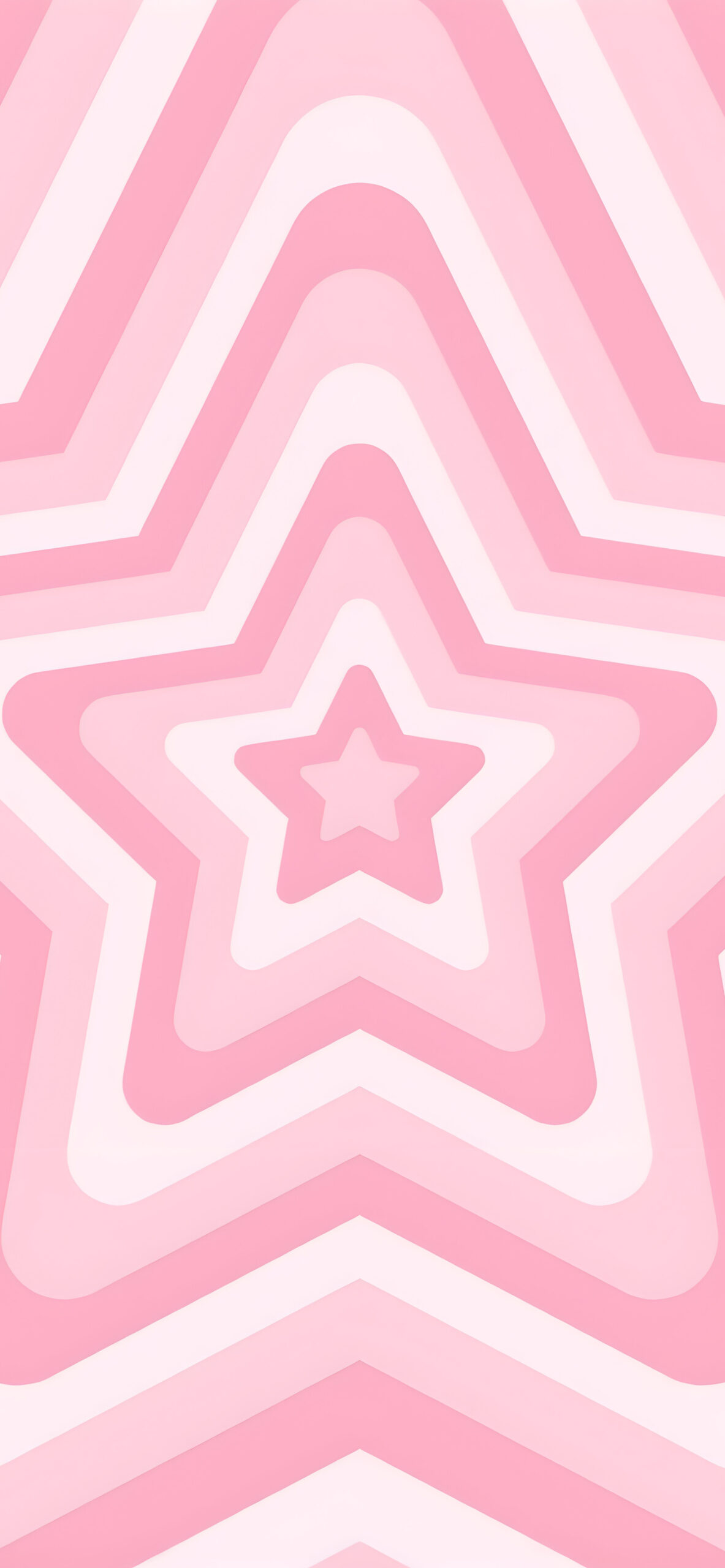 Pink Preppy Star Pattern Wallpaper