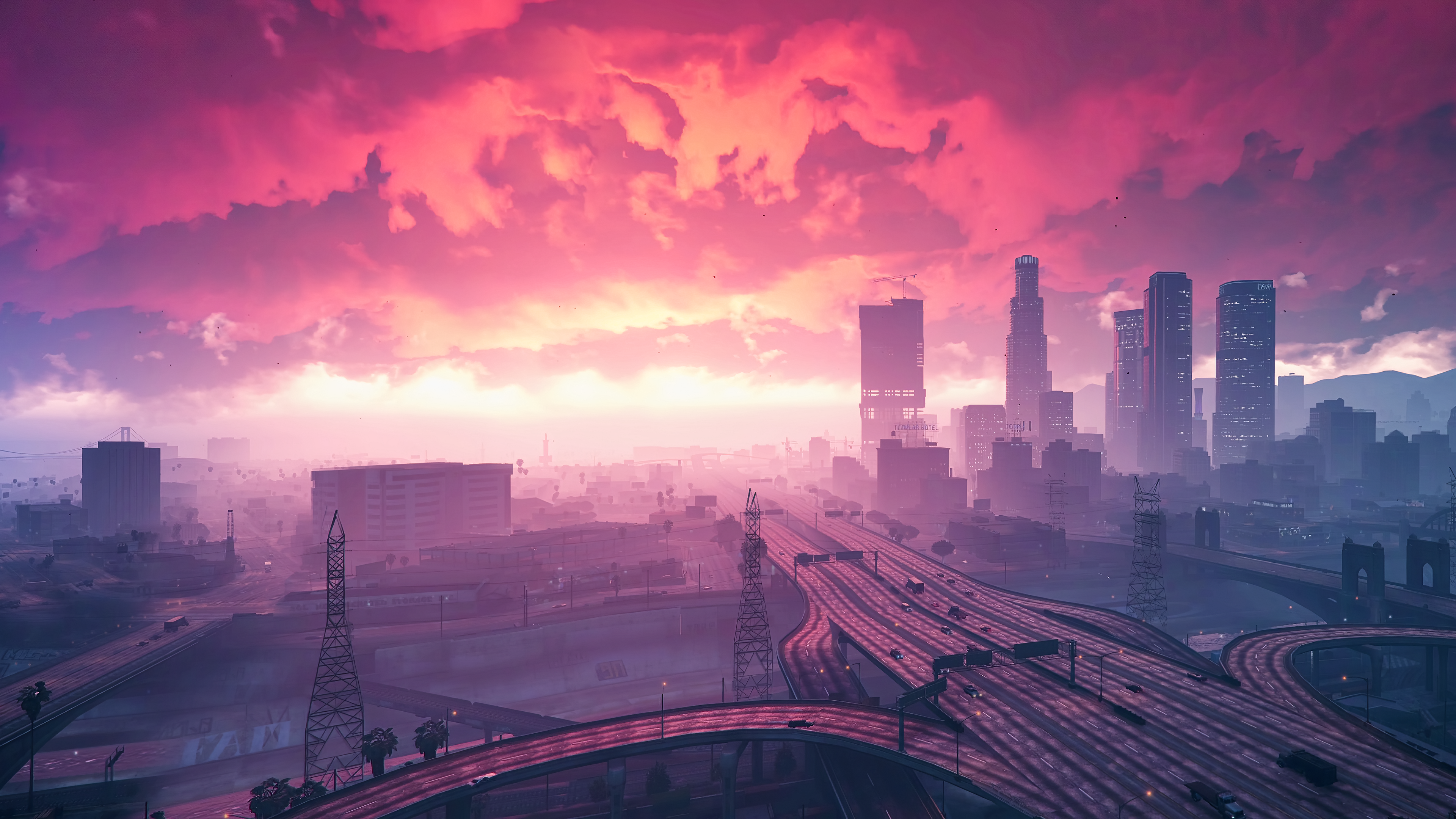 Sunset Burst (GTA V) [3840x2160], r