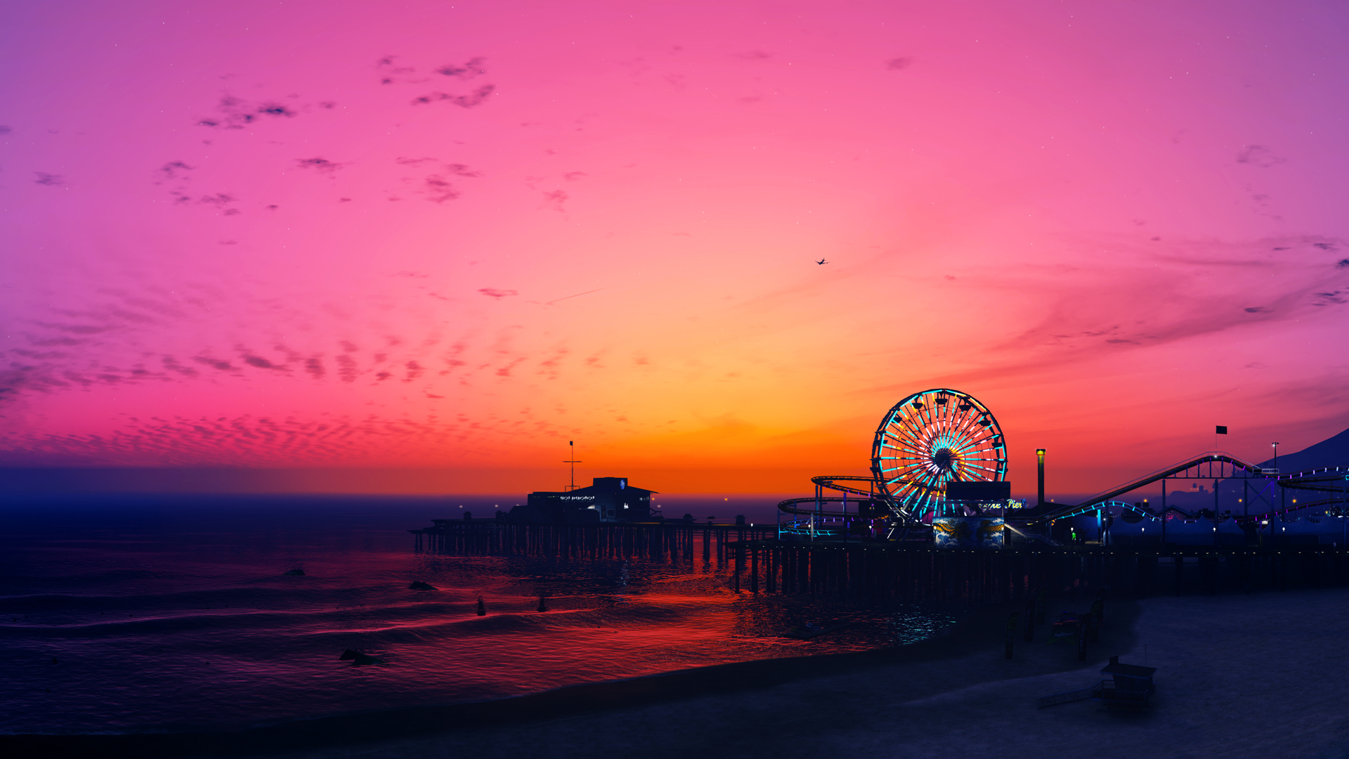 GTA5 Sunset Video Game Landscape