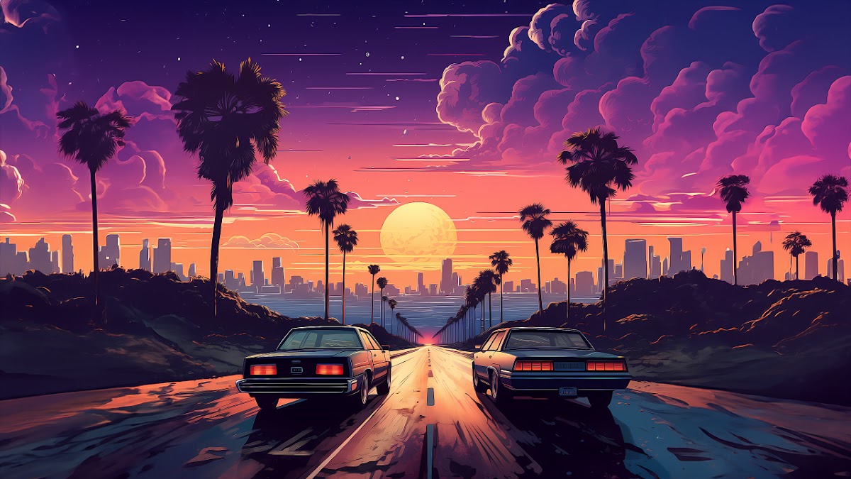 Retro Sunset Drive GTA VI