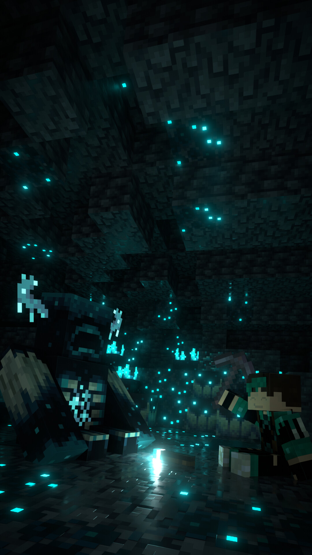 Minecraft Warden Render