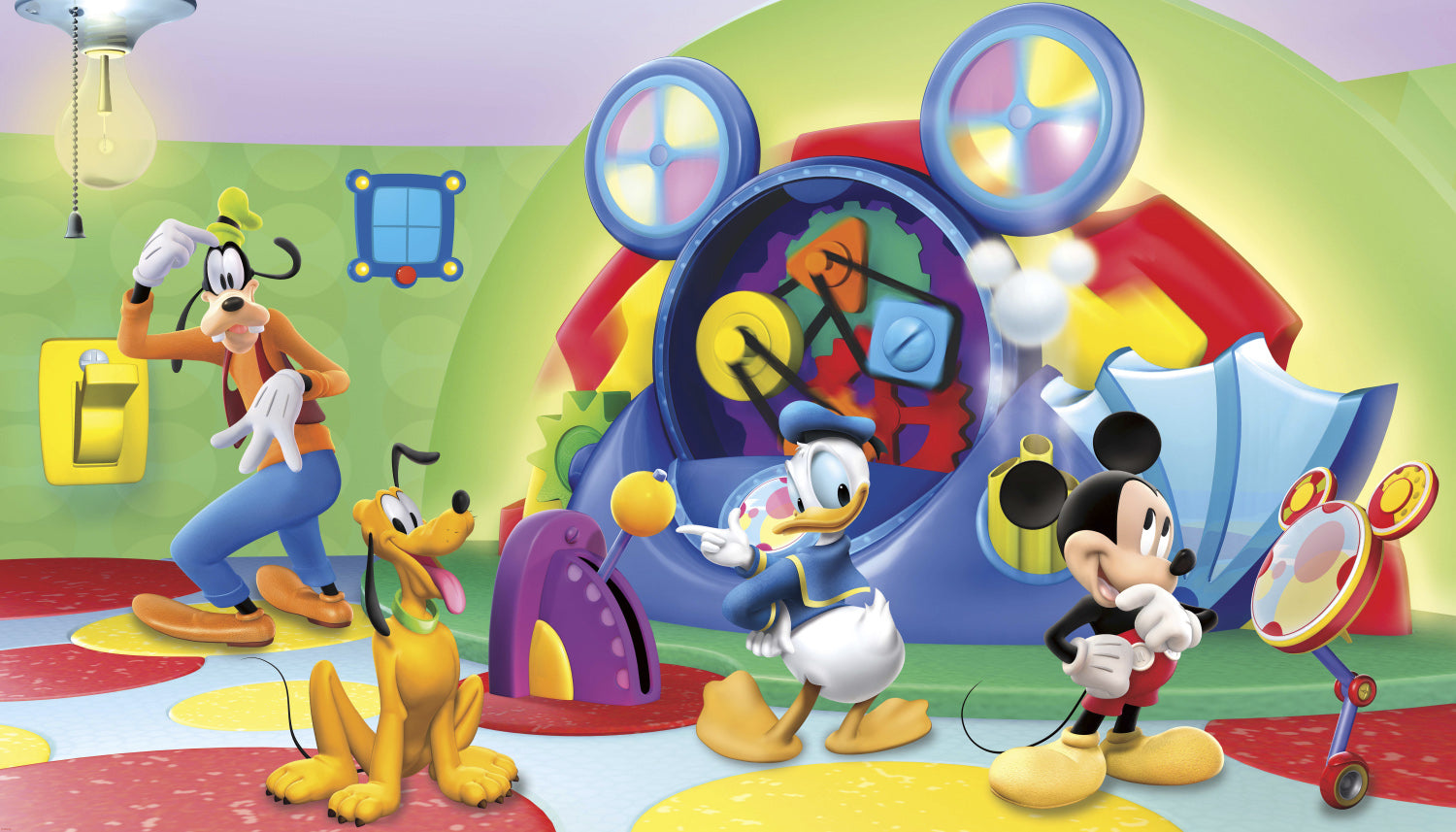 Disney Mickey Mouse Clubhouse Capers Prepasted Wall Mural 10.5'W x 6'H