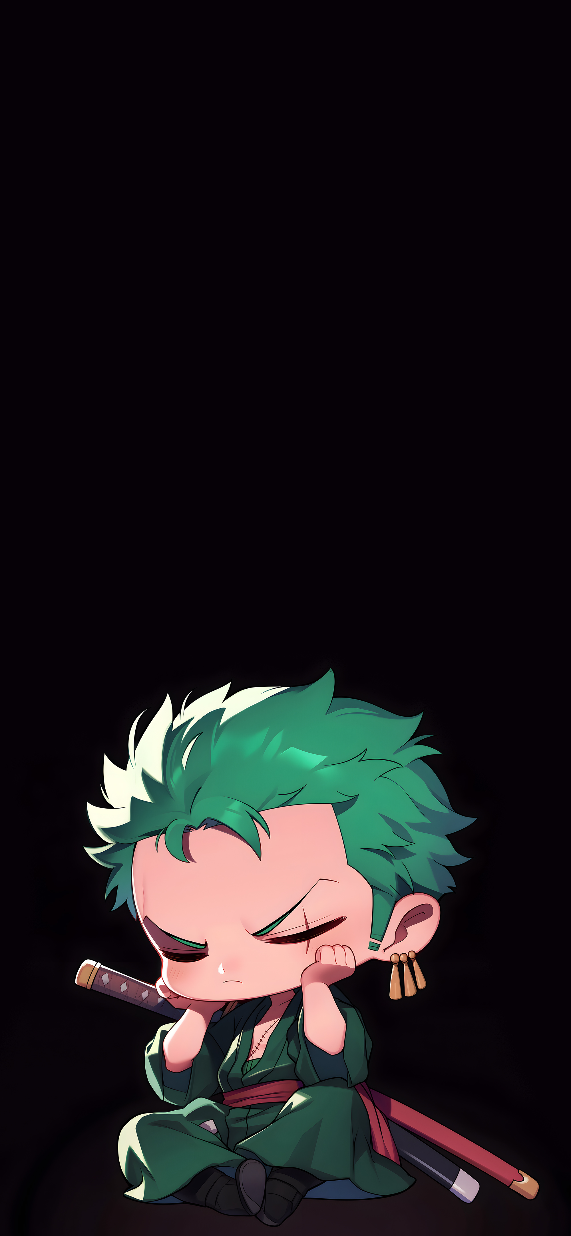 Cute Chibi Zoro Anime Wallpaper
