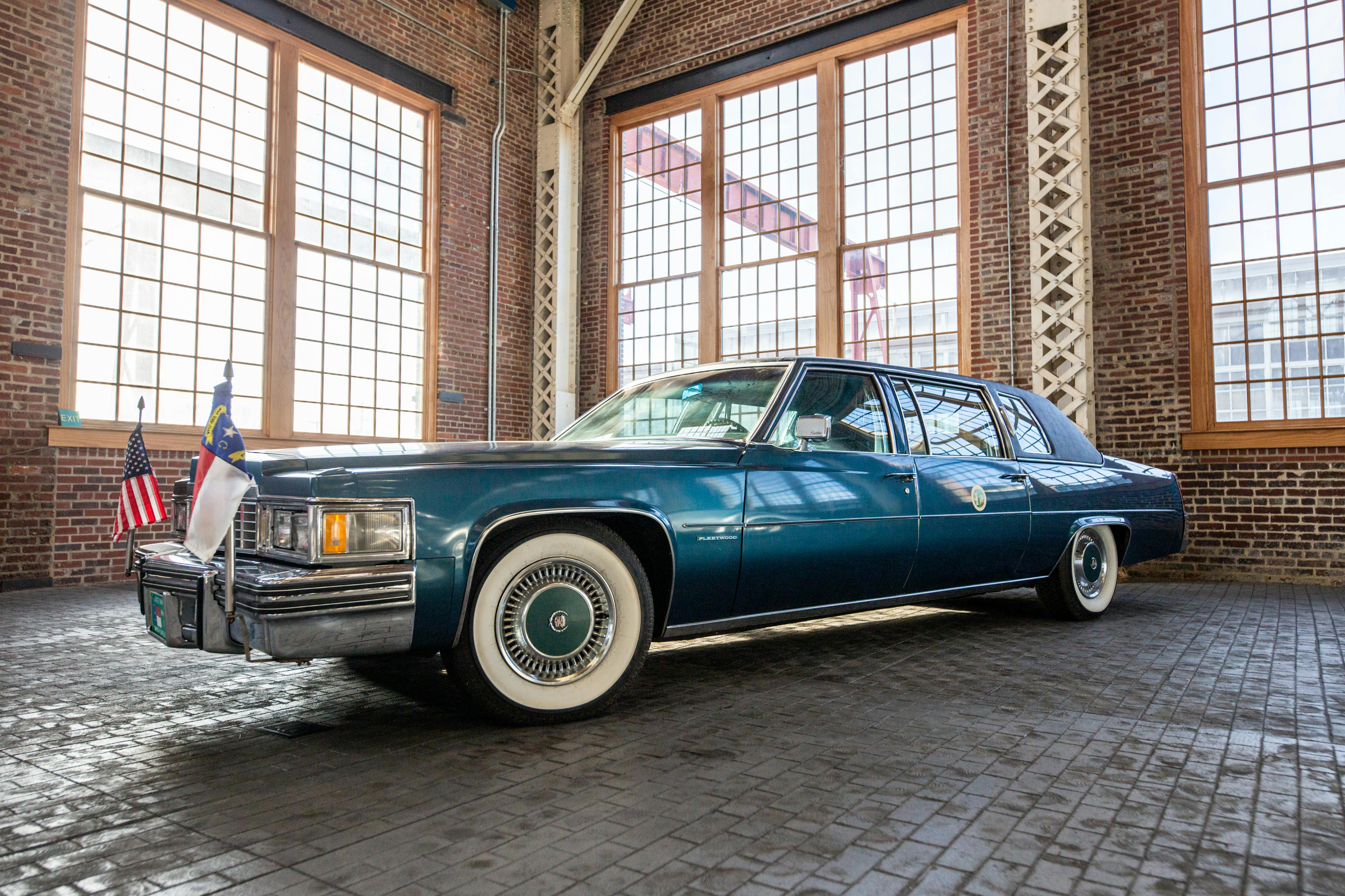 Red Cadillac Fleetwood Classic Car