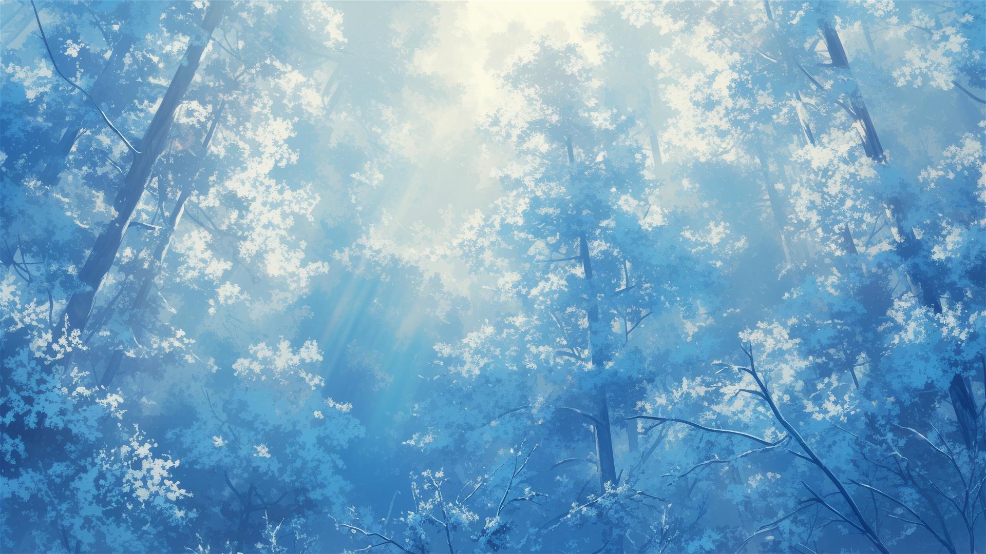 4K HD Wallpaper: ice crystals on branches