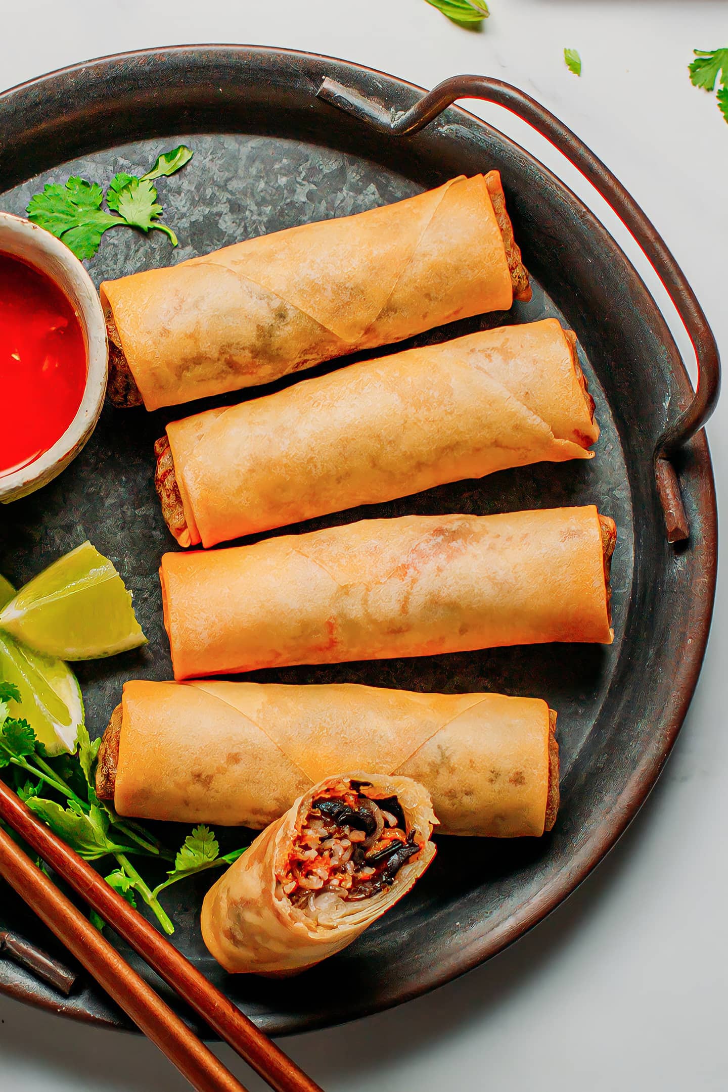 Easy Vegan Egg Rolls of Plants