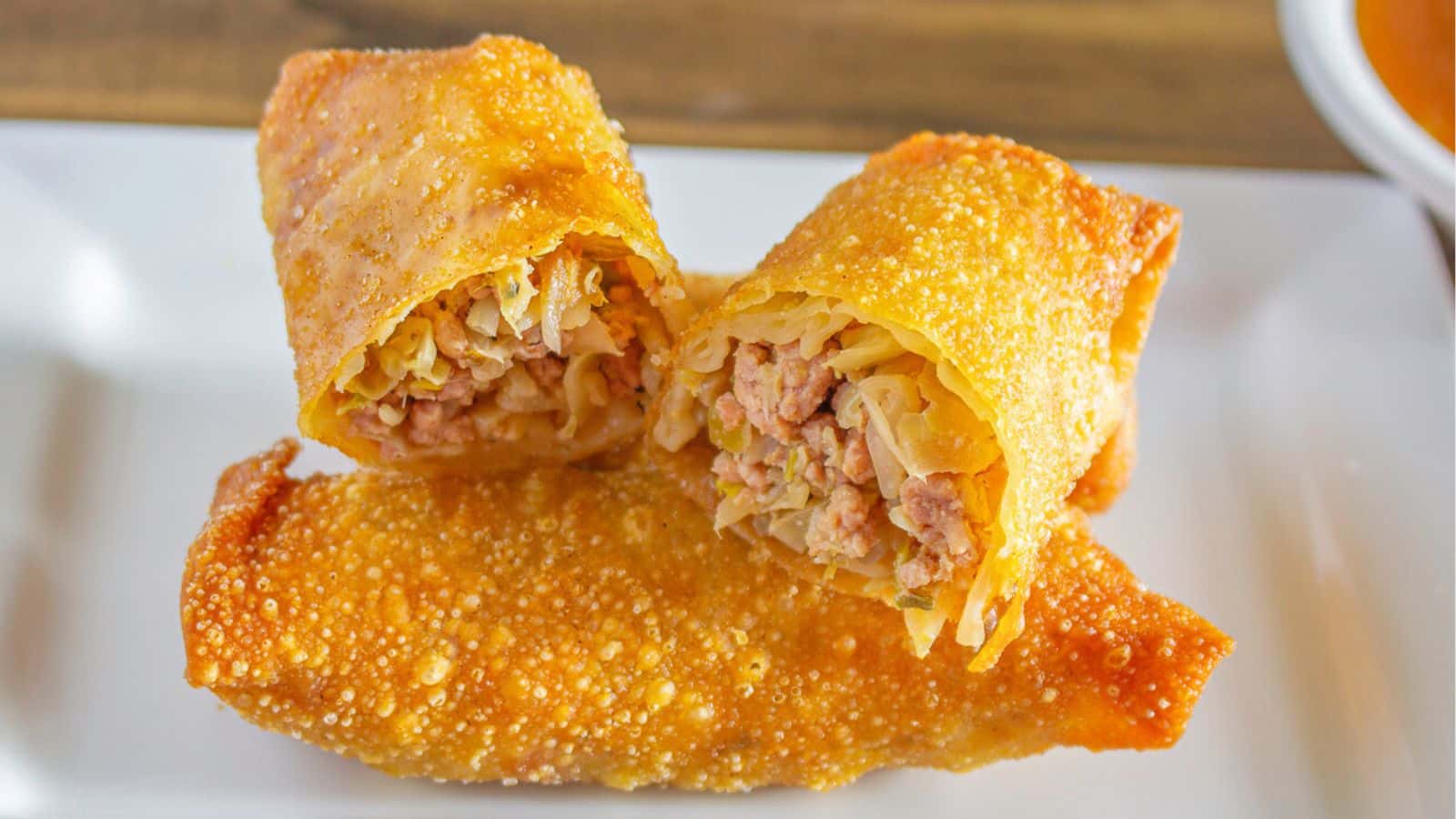 Homemade Egg Rolls with Sweet and Sour
