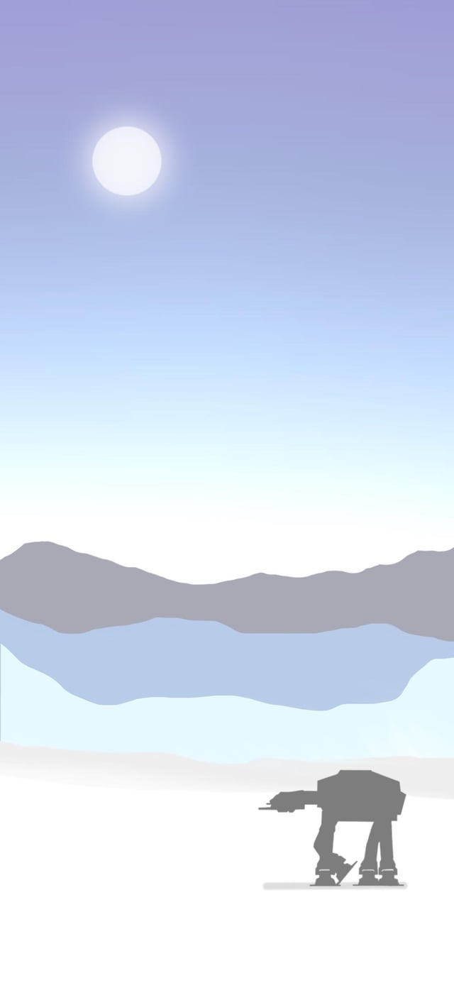 Hoth iphone 11 wallpaper I made, r