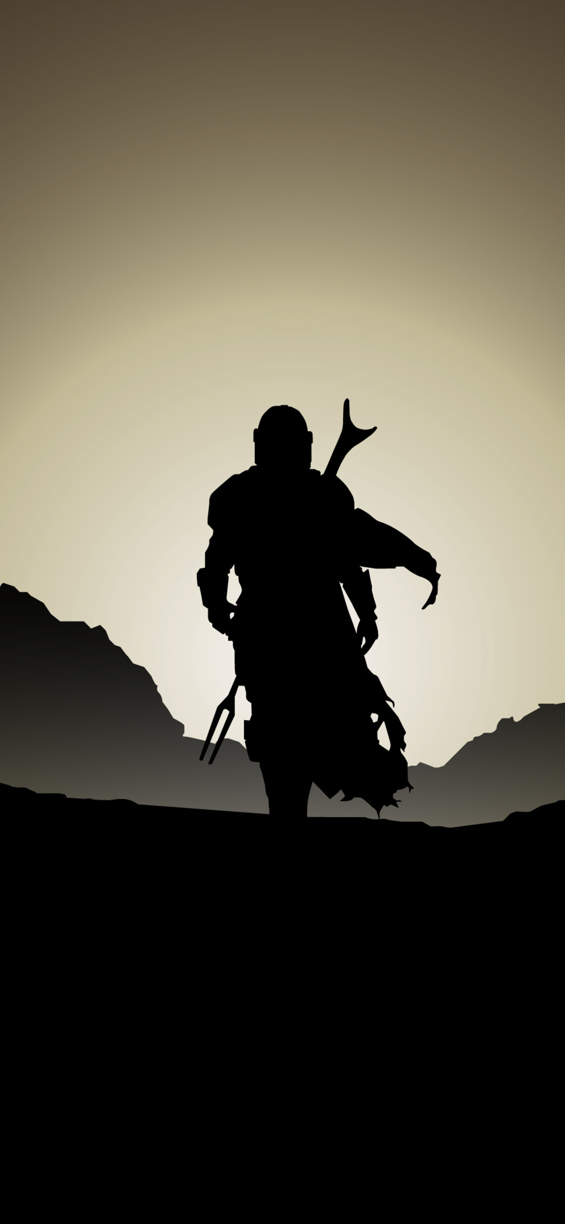 Mandalorian Star Wars Minimal iPhone XS