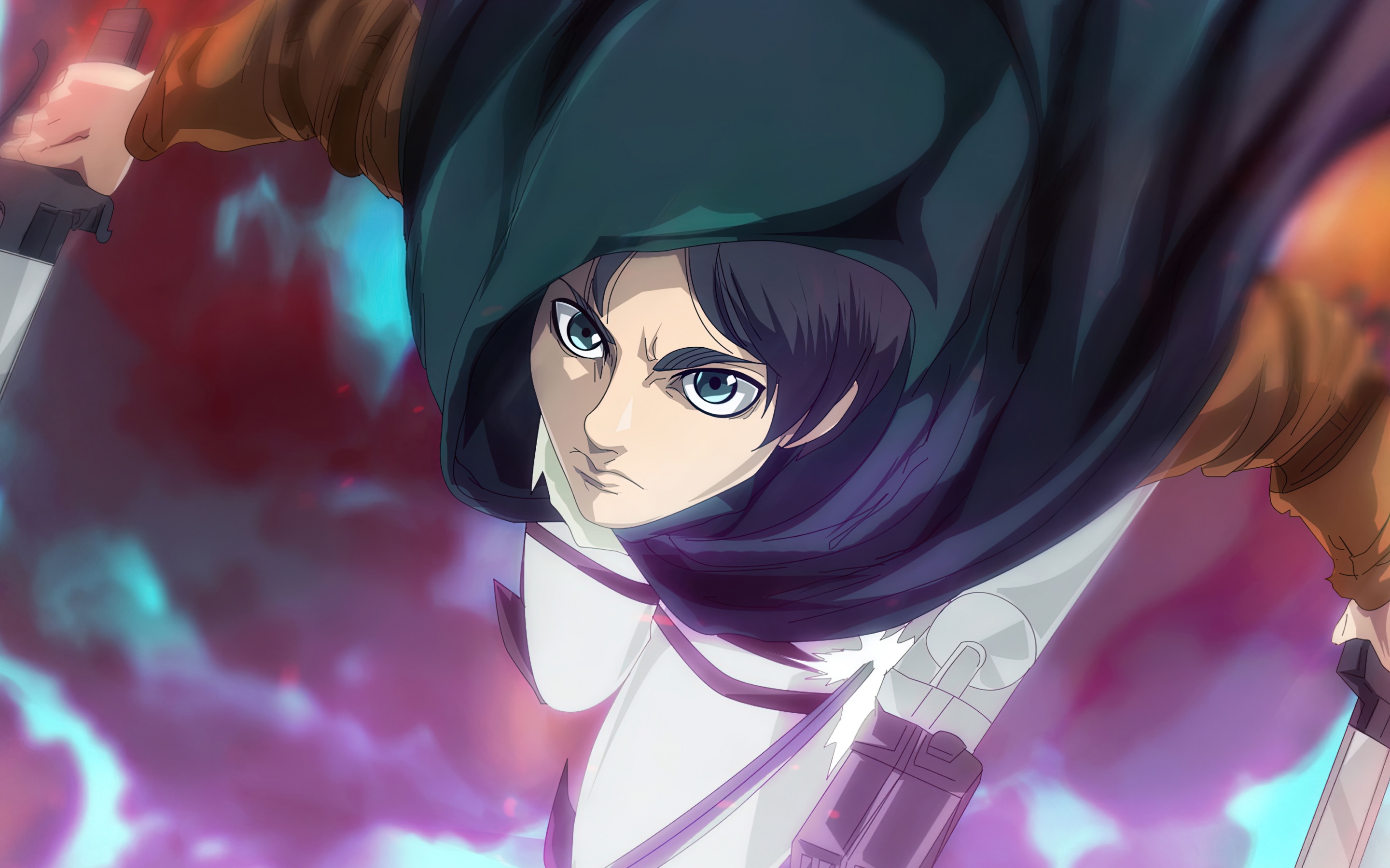 Eren Yeager Wallpaper 4K, Survey Corps