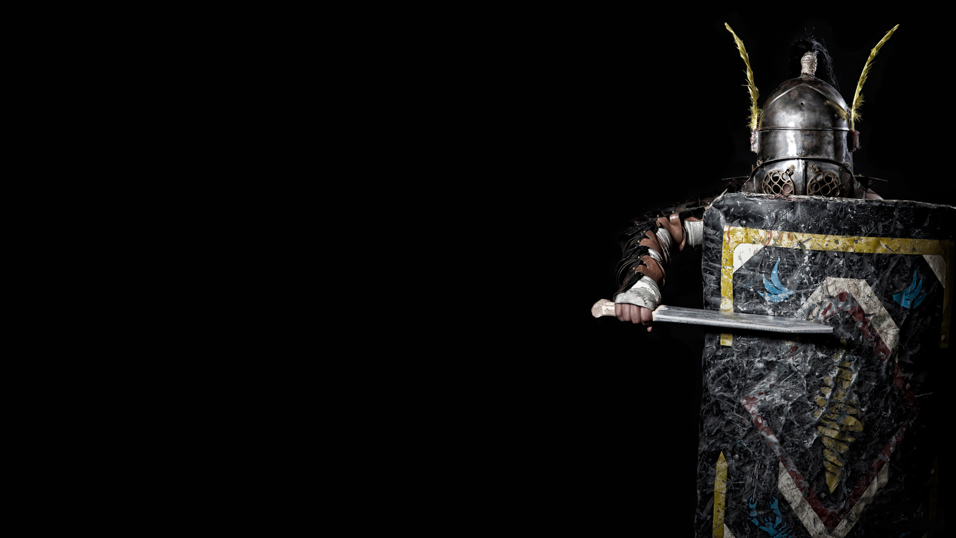 Wallpaper armor, helmet, shield