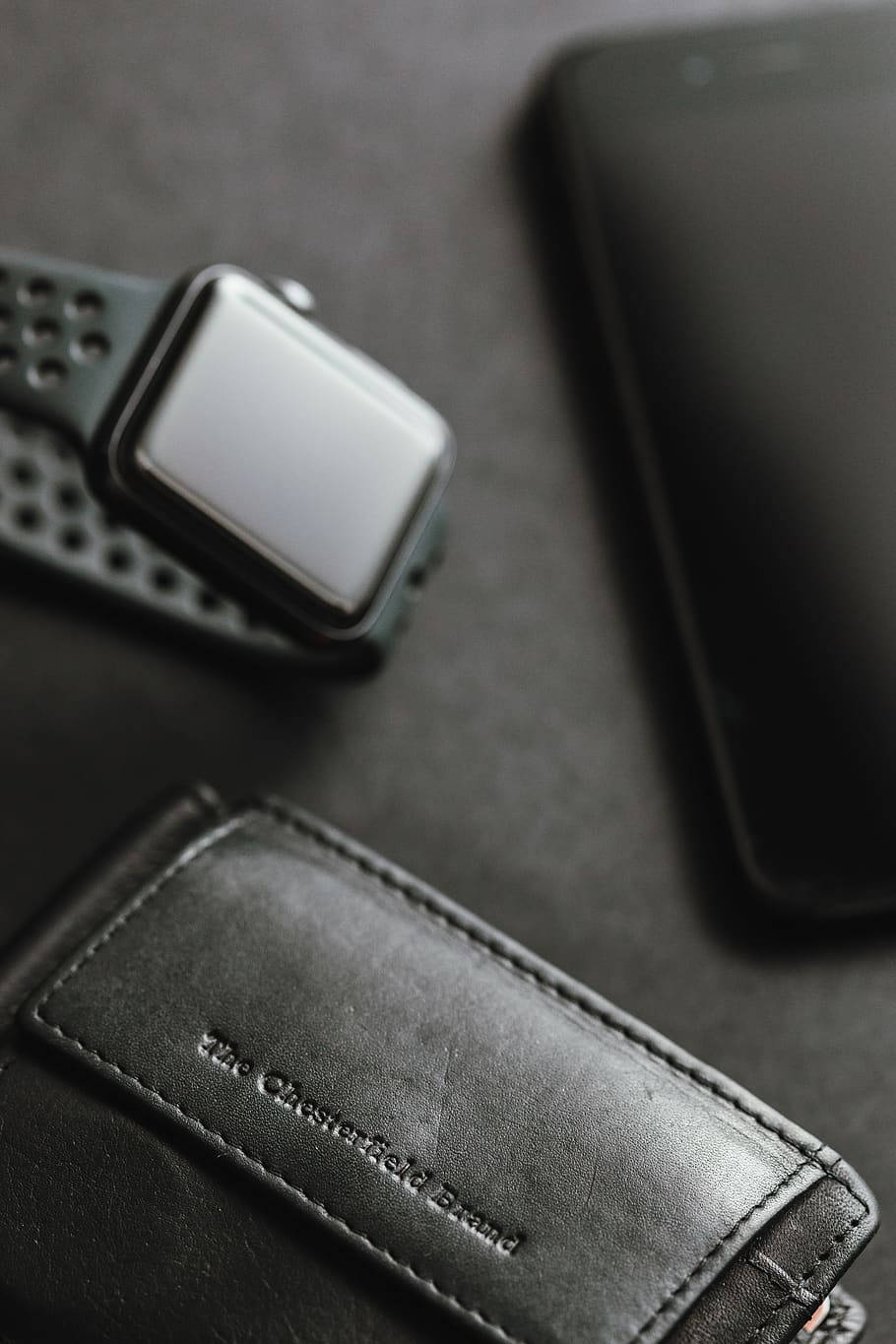 Black Leather iPhone Wallpaper