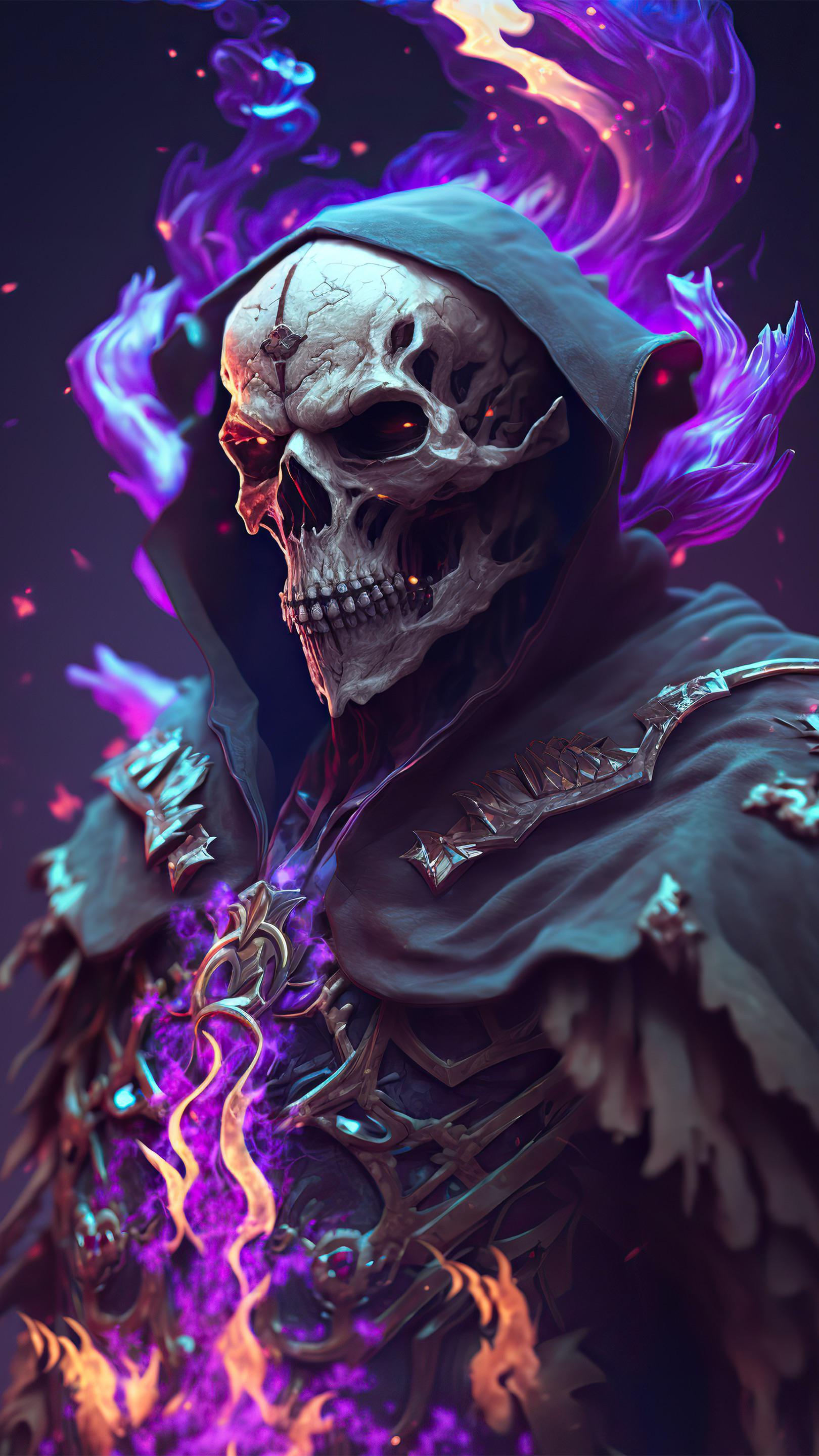 Neon Skull