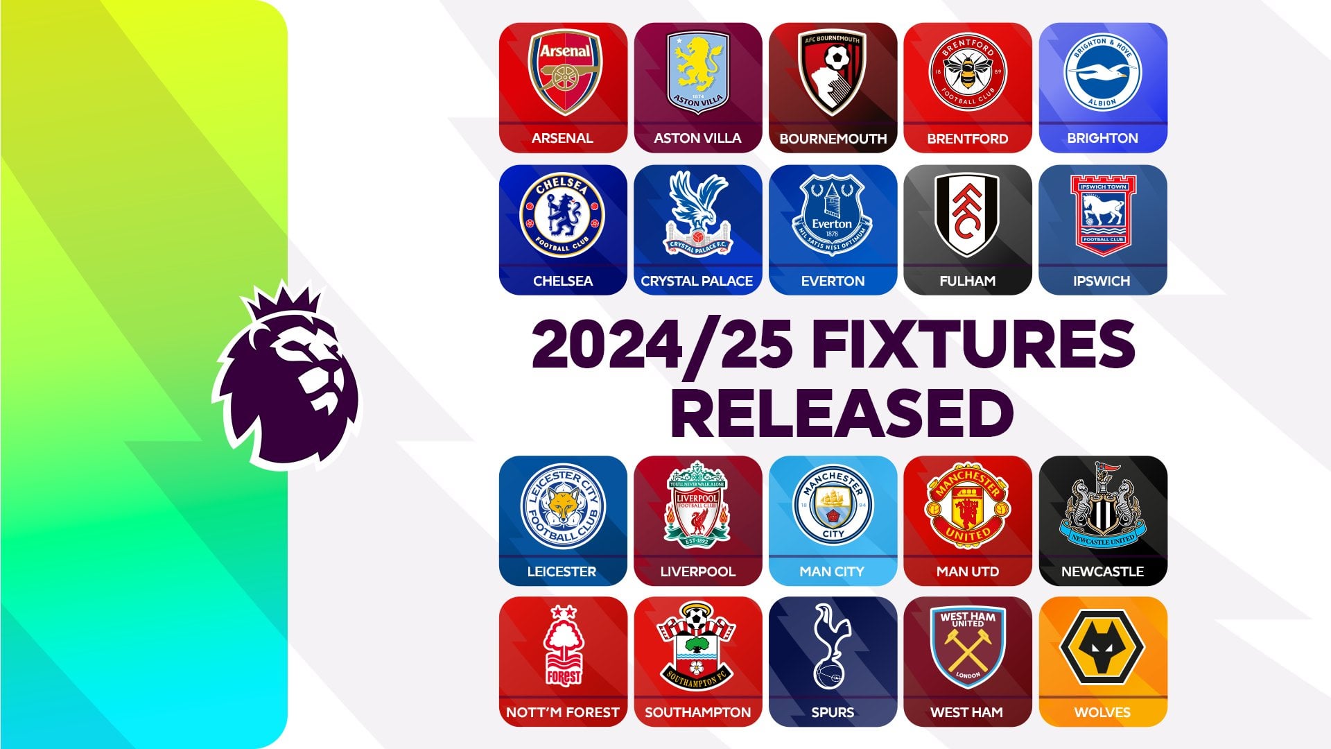 Premier League 2024 2025 Fixtures