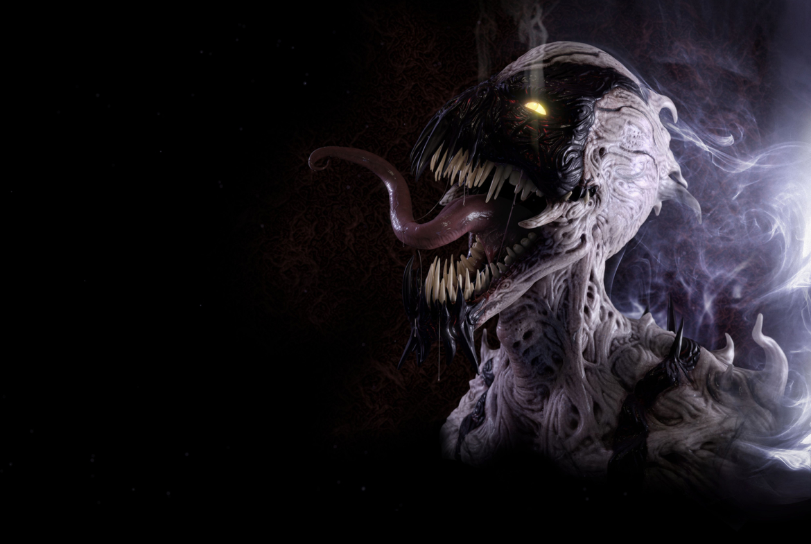 3D Marvel Anti Venom Character