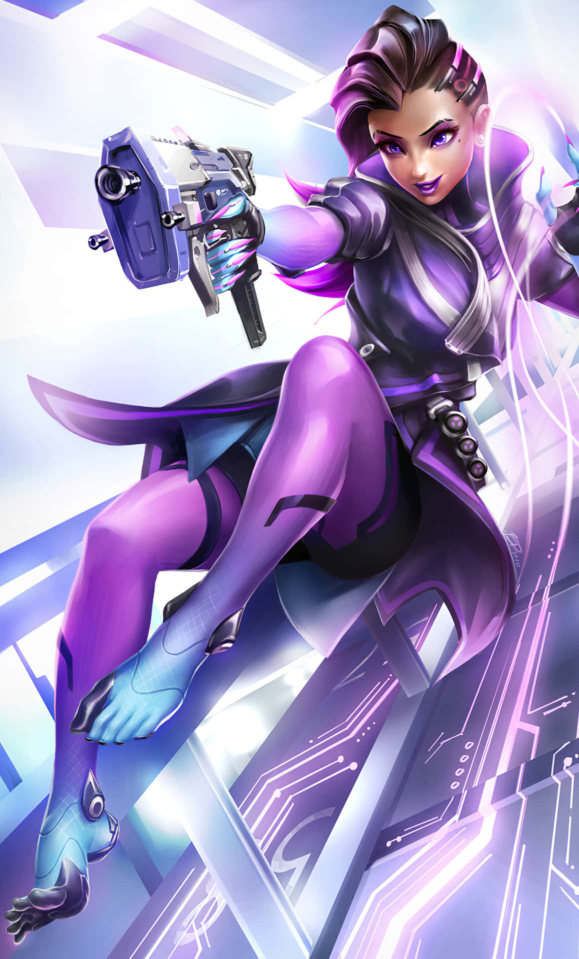 Sombra Overwatch Background