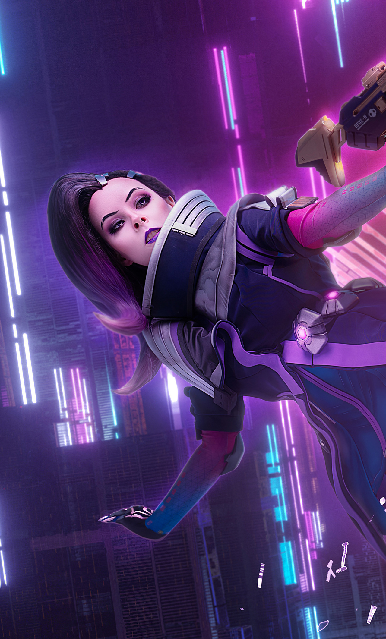 Sombra Overwatch Cosplay 4k
