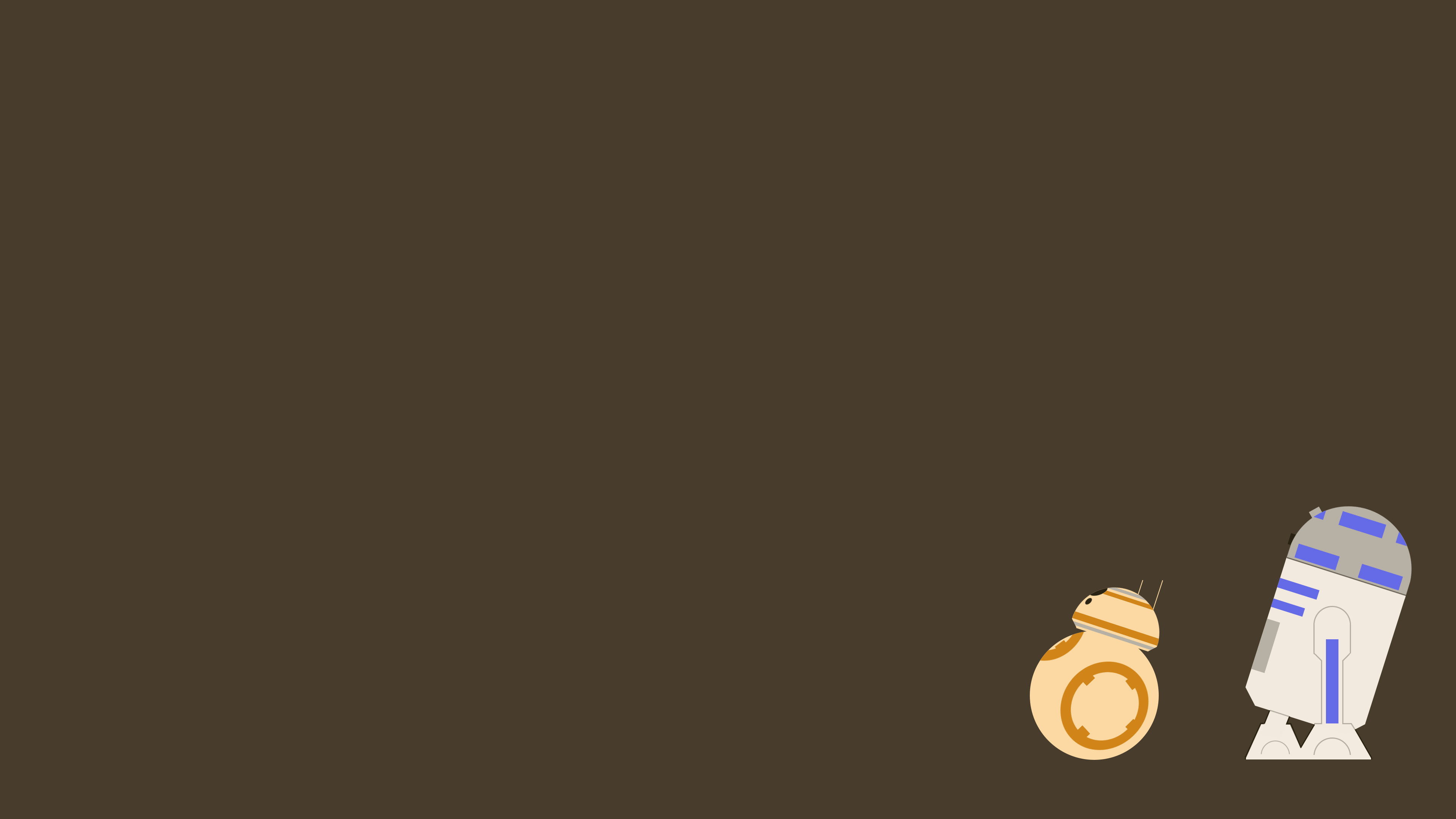 Star Wars R2 D2 Robot Minimalism BB 8