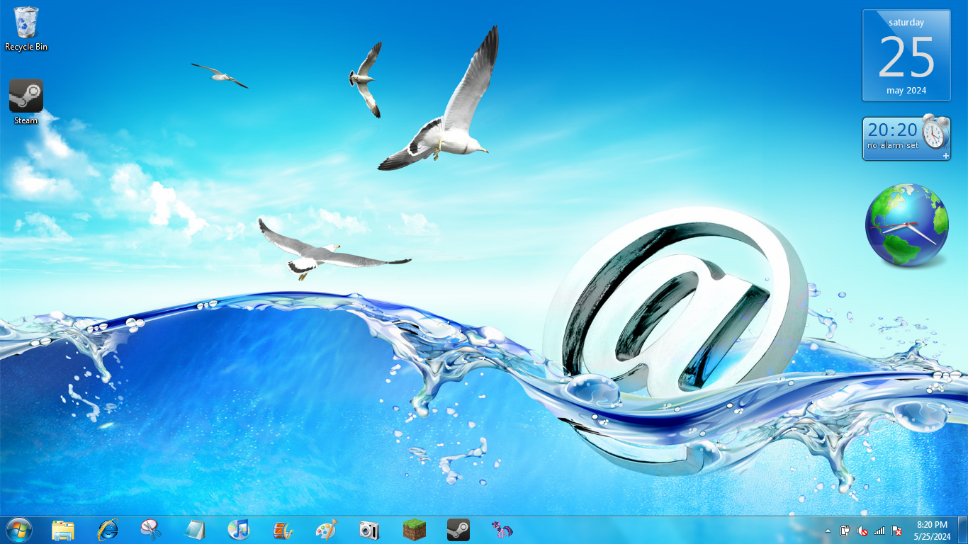 my desktop after playing around