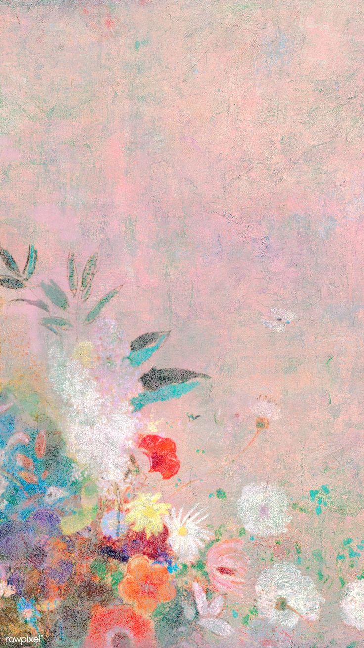vintage flower painting