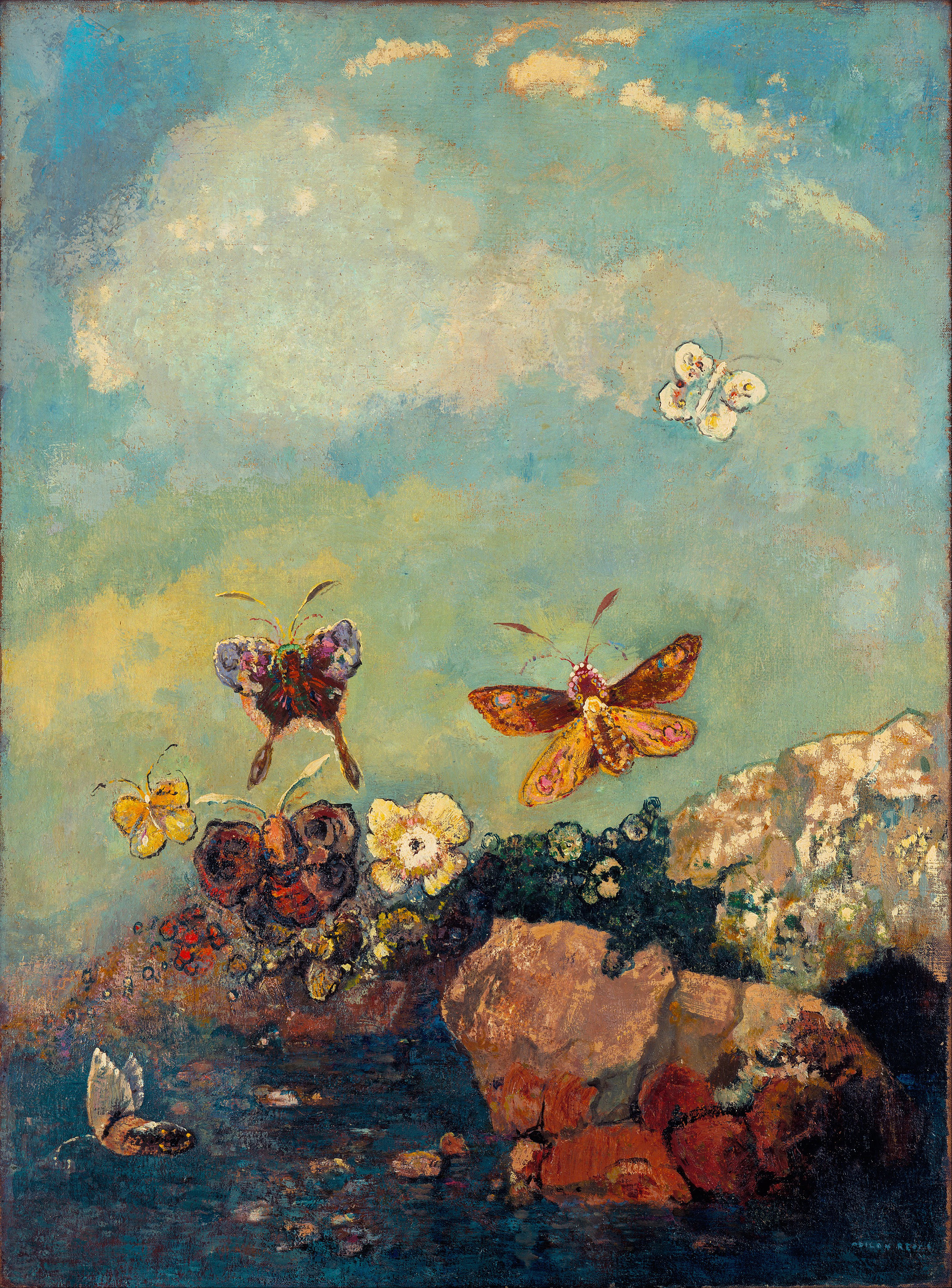 Butterflies by Odilon Redon. Obelisk