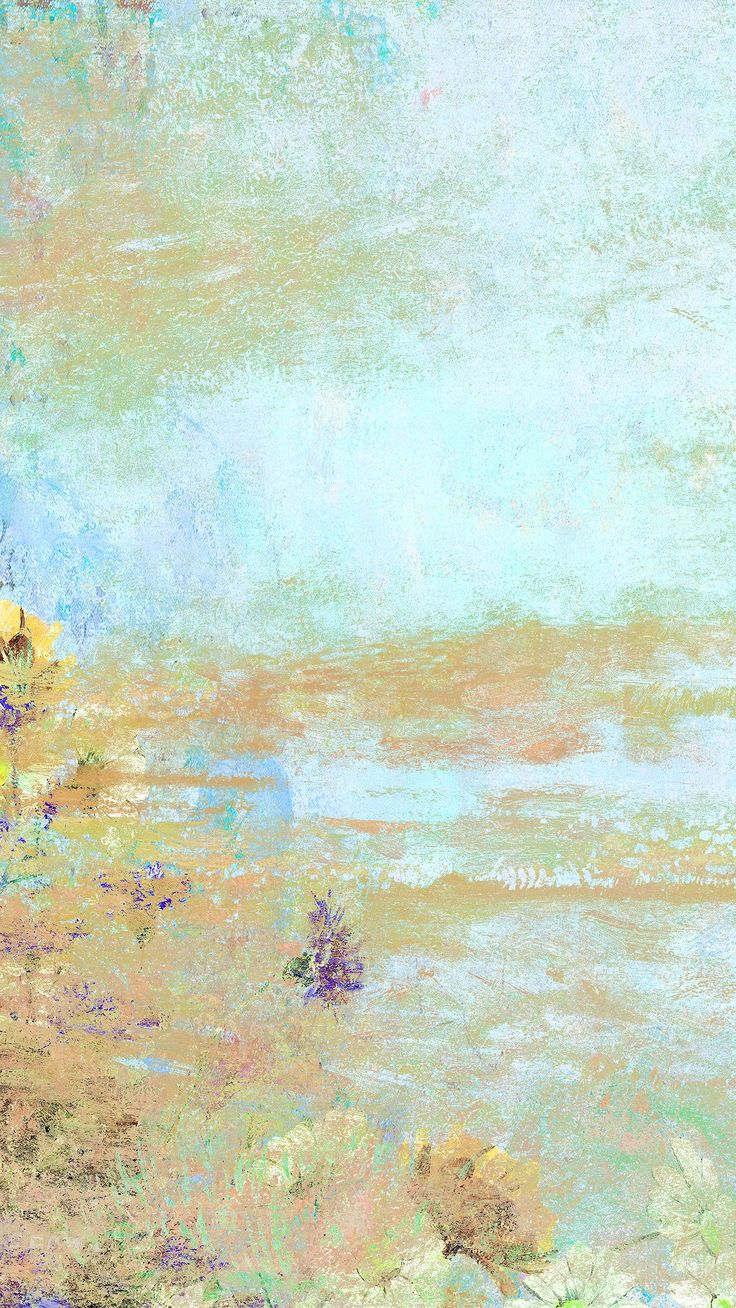 Blue floral wall textured background