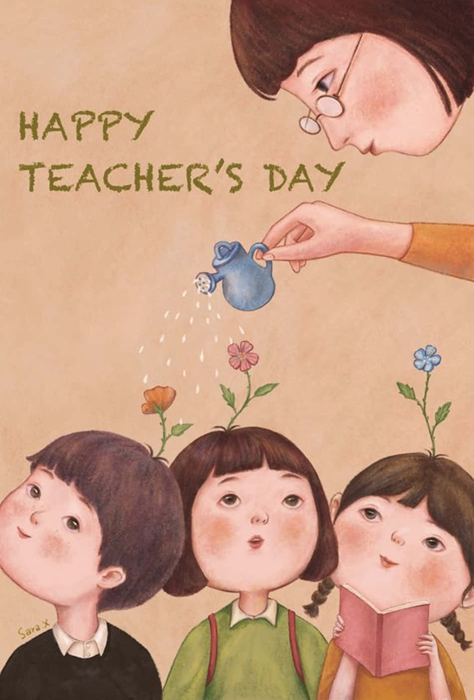 Download Cute Teachers Day Wallpaper