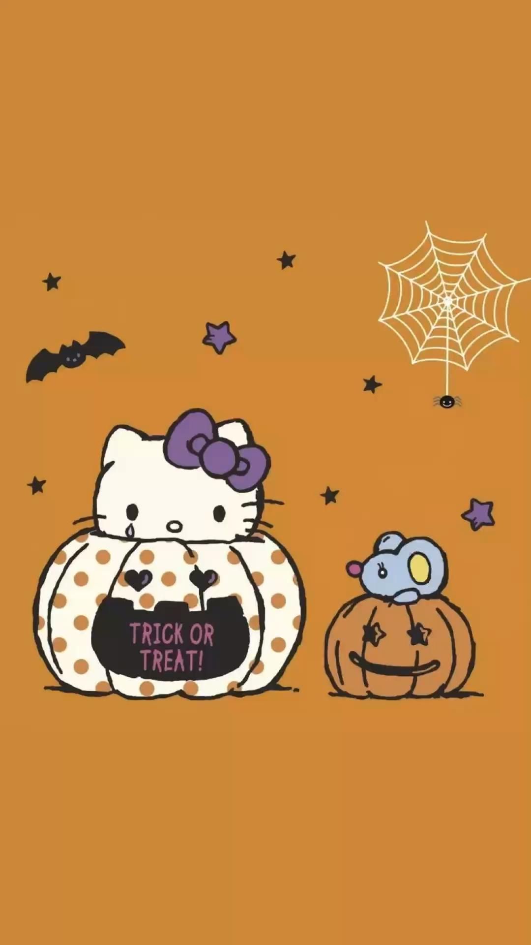 halloween hello kitty wallpaper