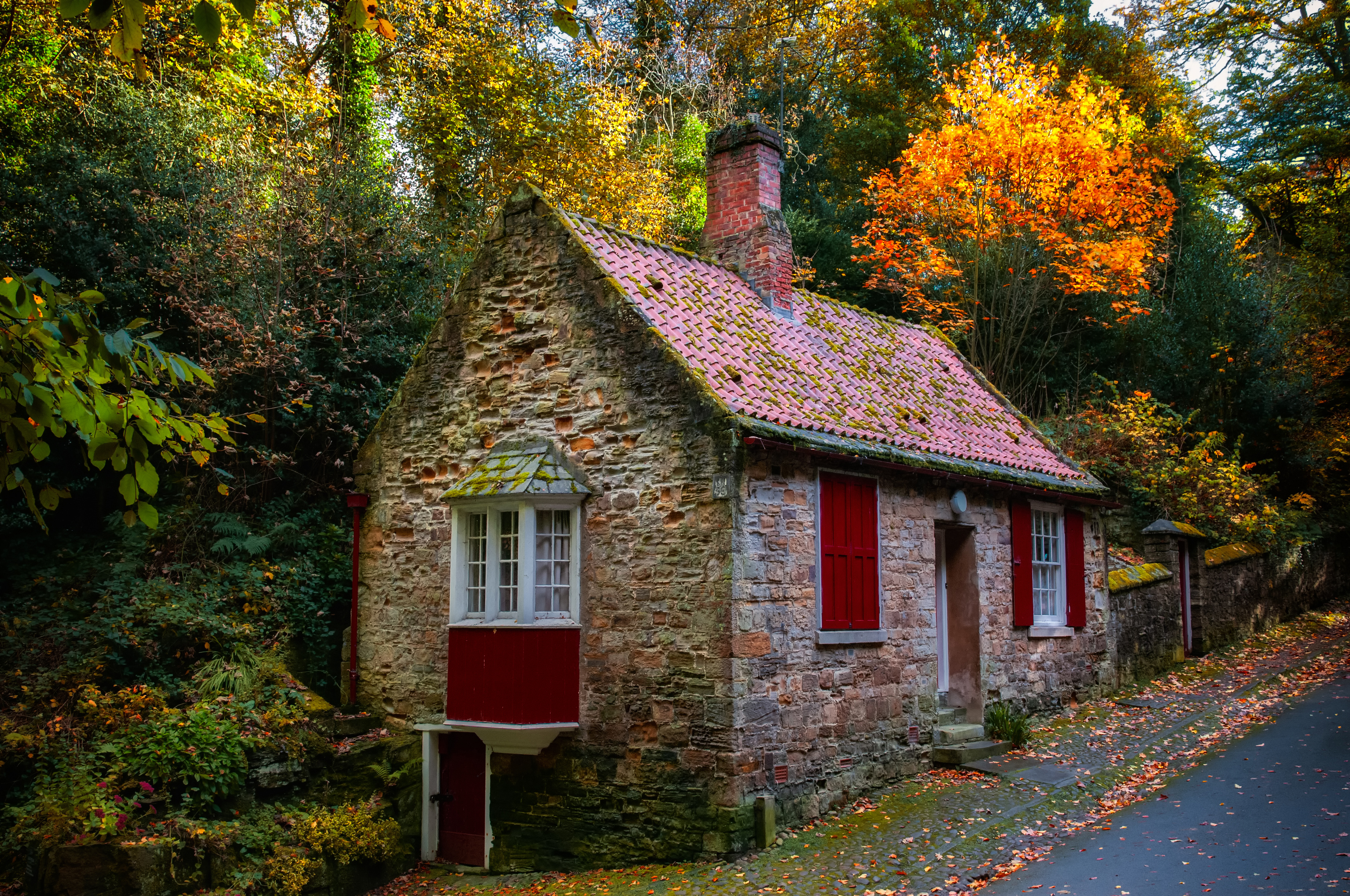 image England Durham city Autumn Made