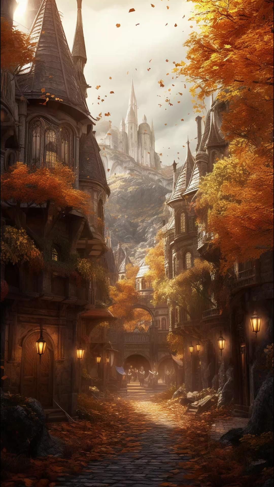 Autumn in Elven City Ambience and Music